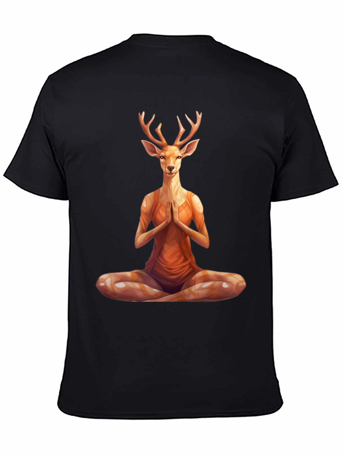 Yoga Deer T-Shirt - Meditating Animal Tee