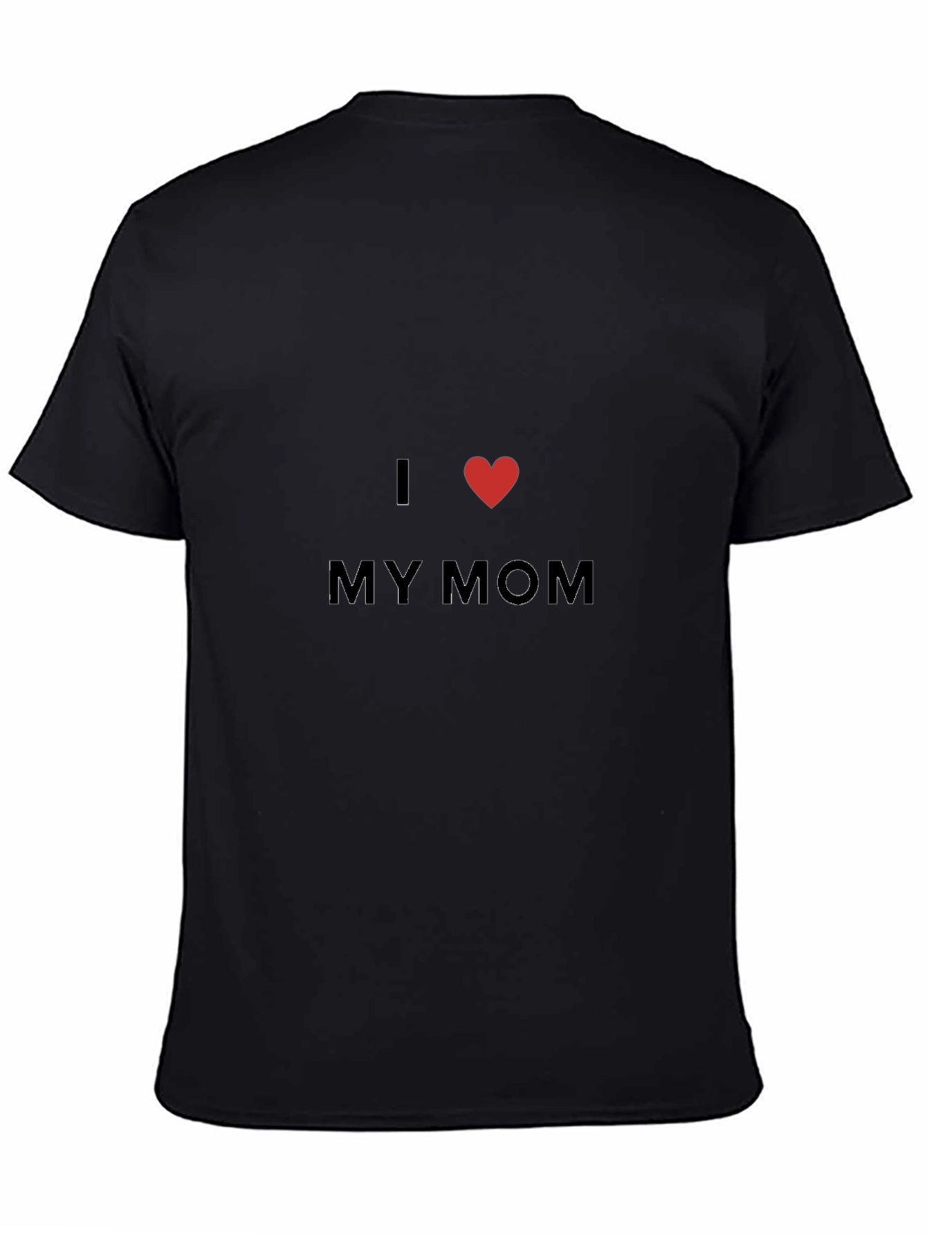 I Heart My Mom Black T-Shirt