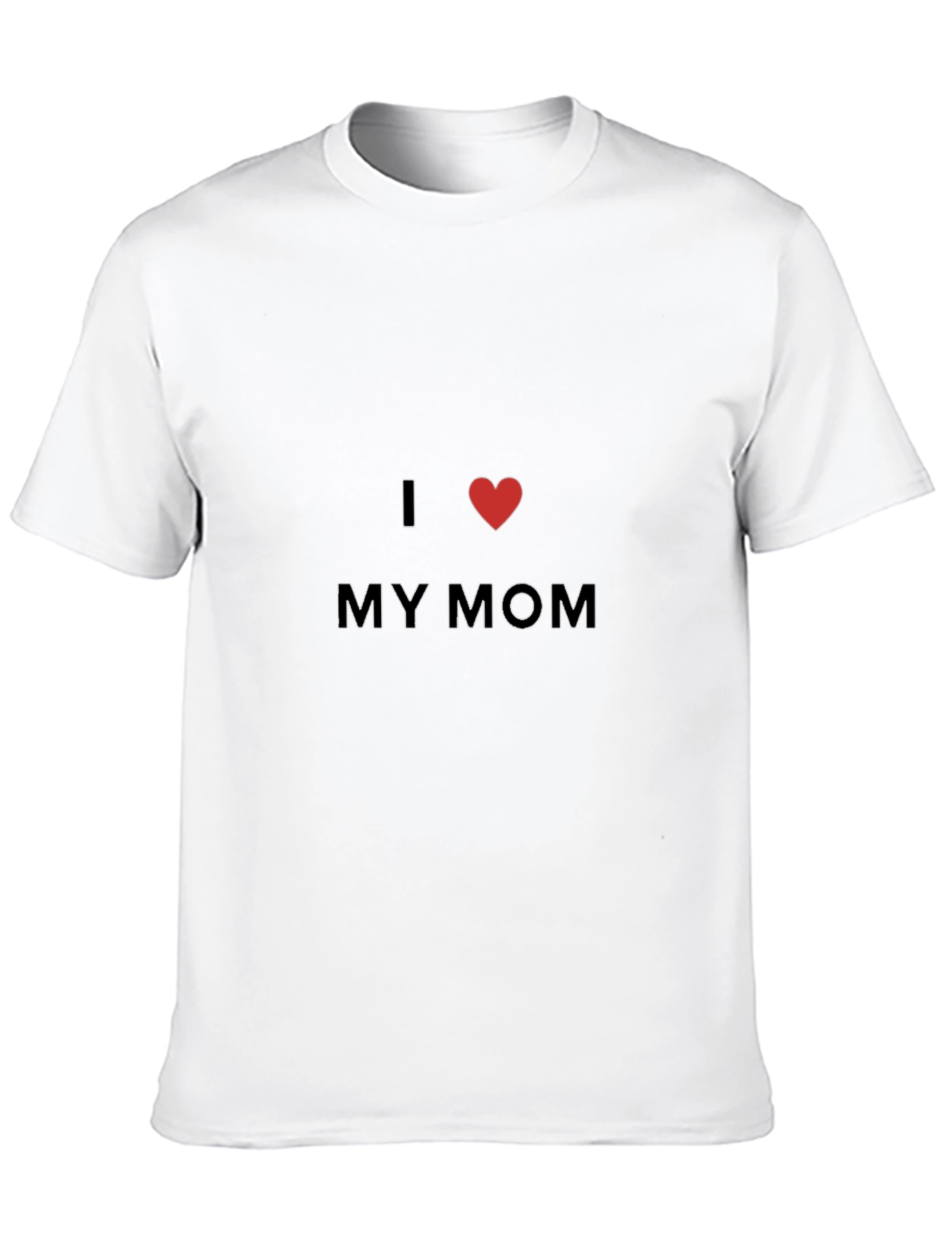 I Heart My Mom Black T-Shirt