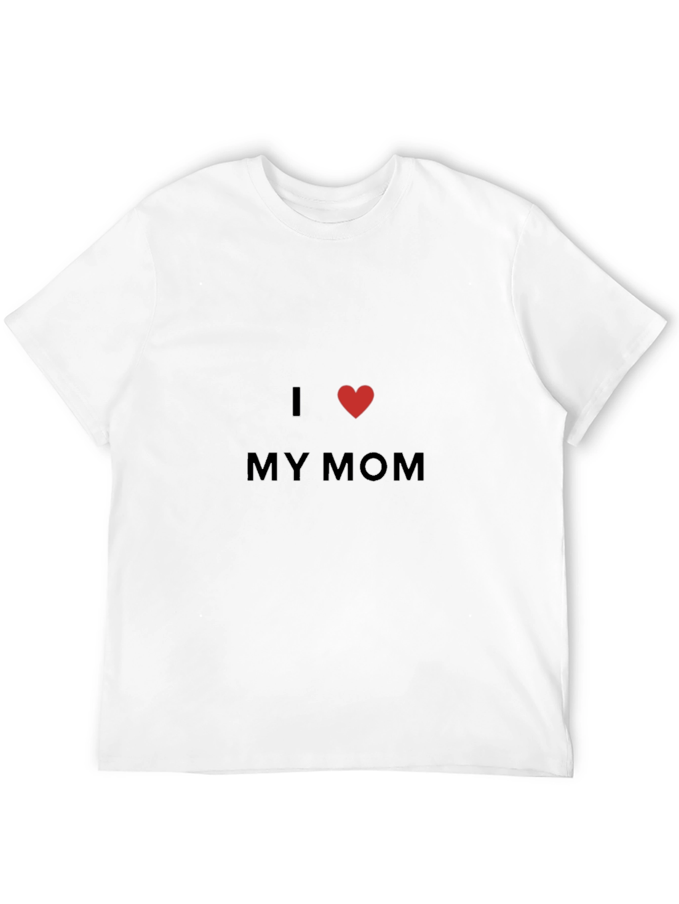 I Heart My Mom Black T-Shirt