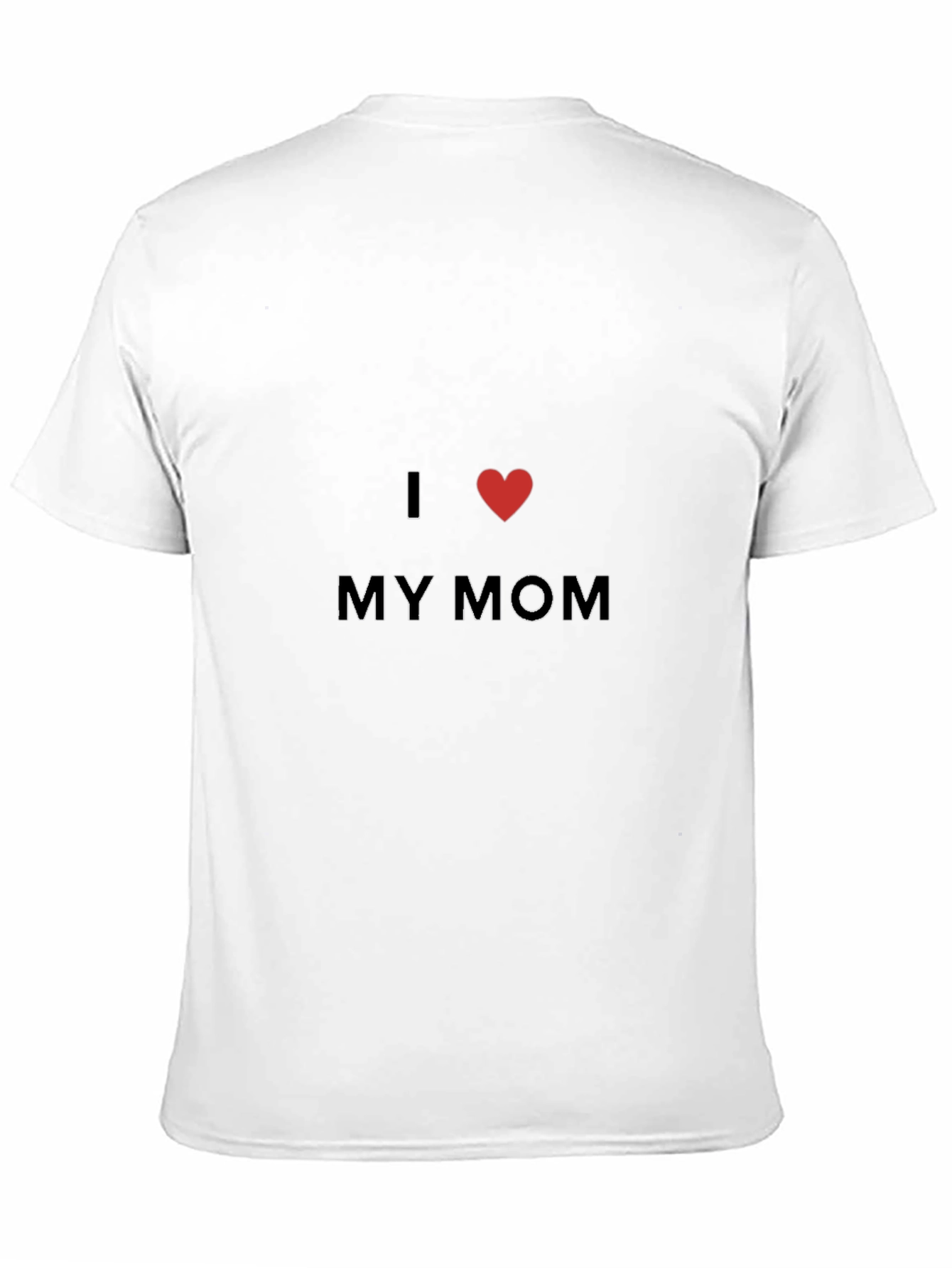 I Heart My Mom Black T-Shirt