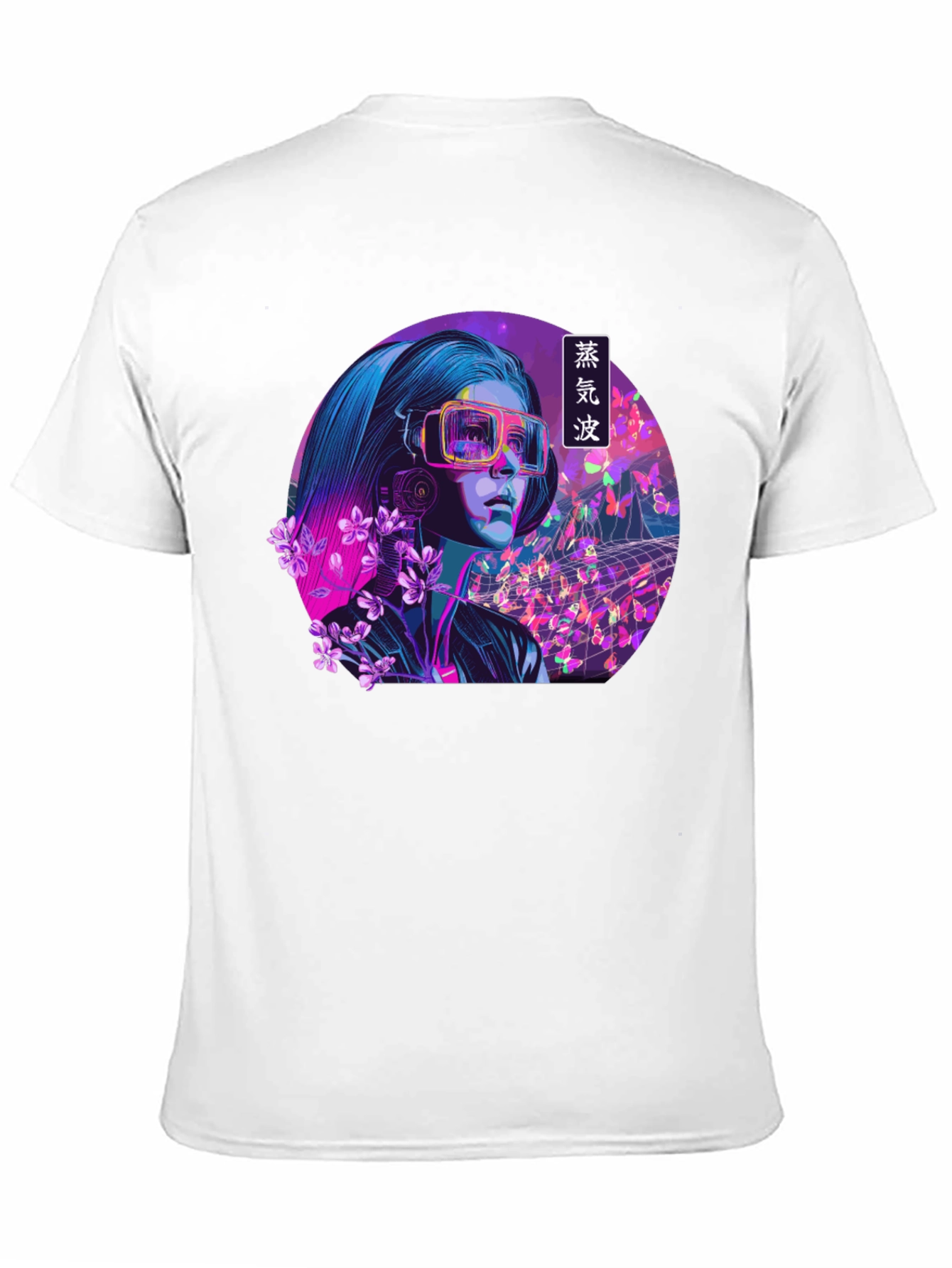 Vaporwave VR Girl Graphic Tee - Unique Design