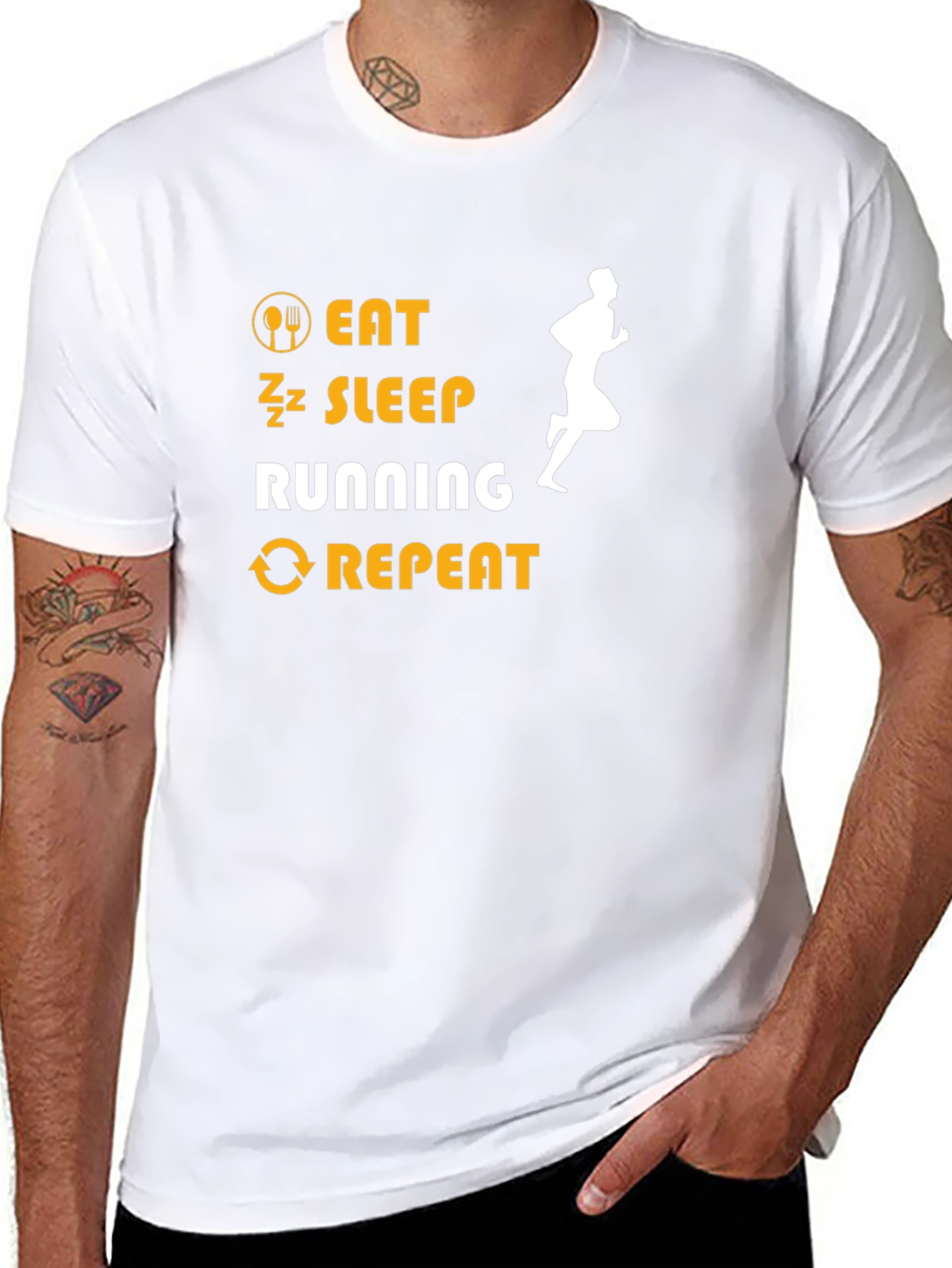 Eat Sleep Running Repeat T-Shirt