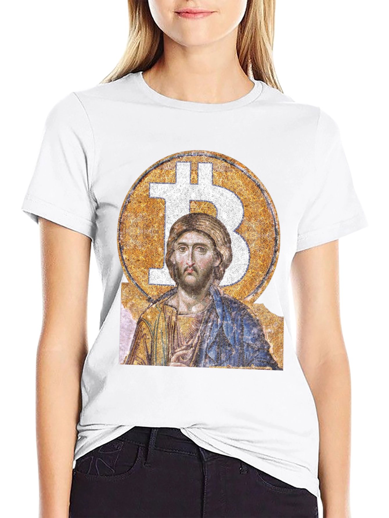 Bitcoin Christ Graphic T-Shirt