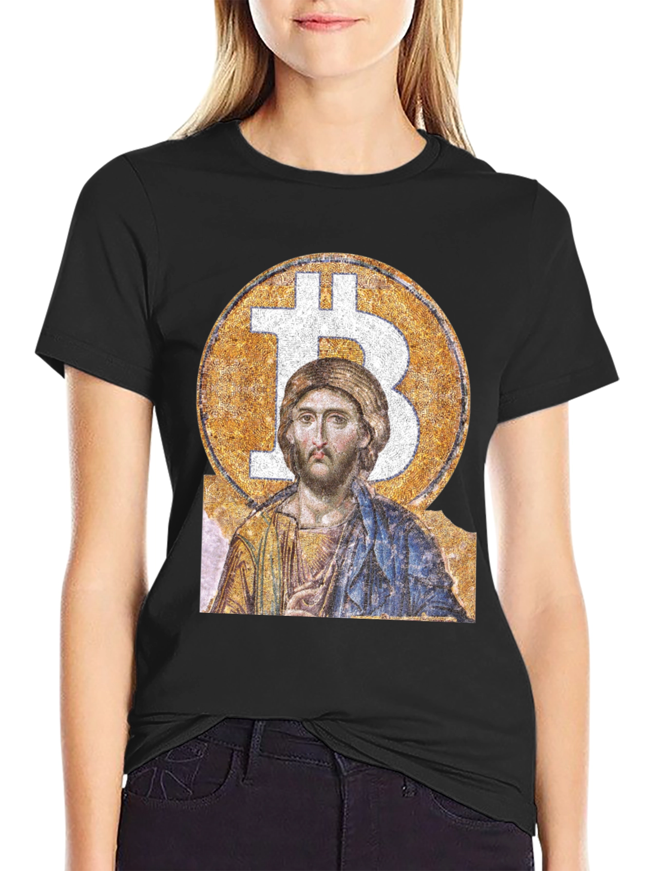Bitcoin Christ Graphic T-Shirt