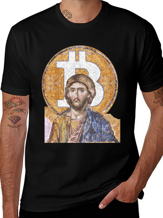 Bitcoin Christ Graphic T-Shirt
