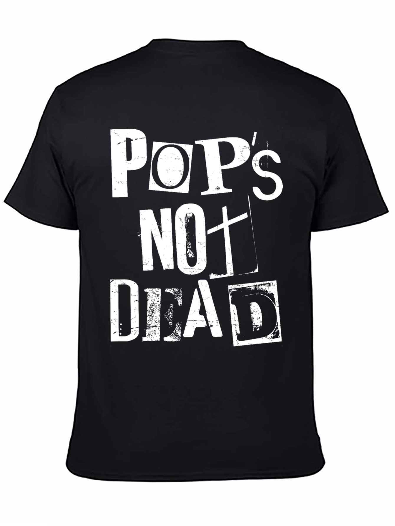 Pops Not Dead Black Graphic Tee