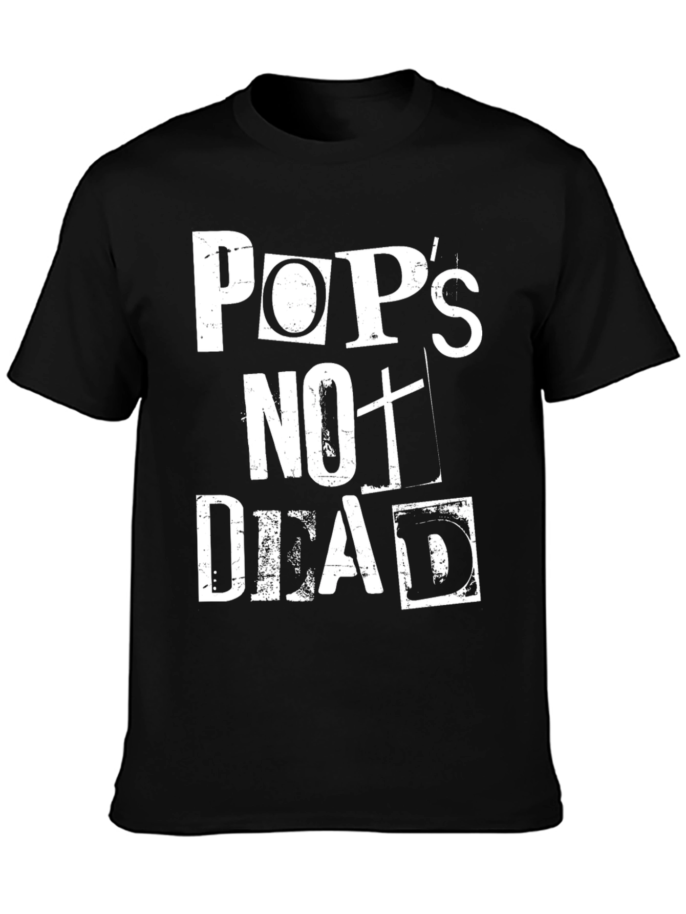 Pops Not Dead Black Graphic Tee