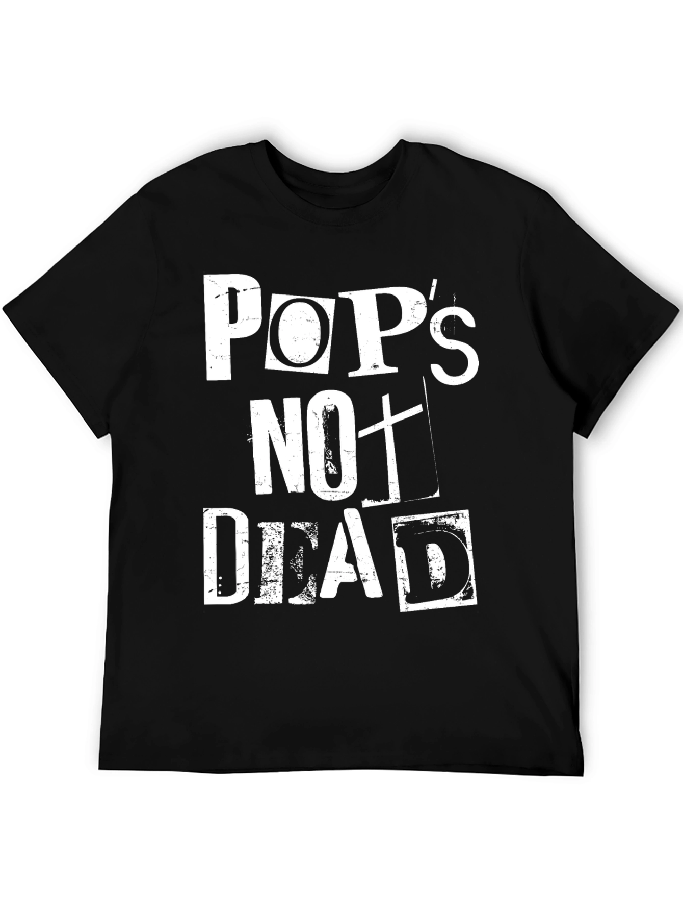 Pops Not Dead Black Graphic Tee