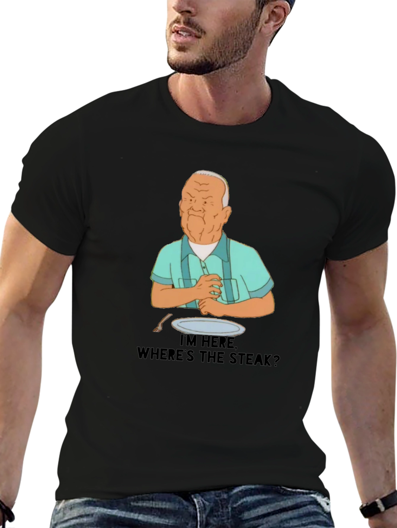 Wheres the Steak? Cartoon T-Shirt