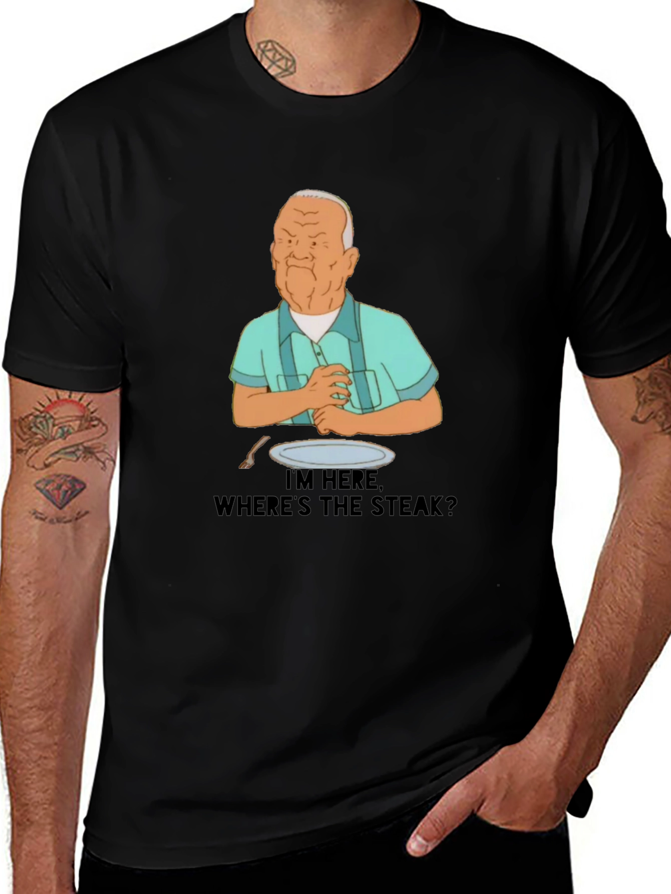 Wheres the Steak? Cartoon T-Shirt