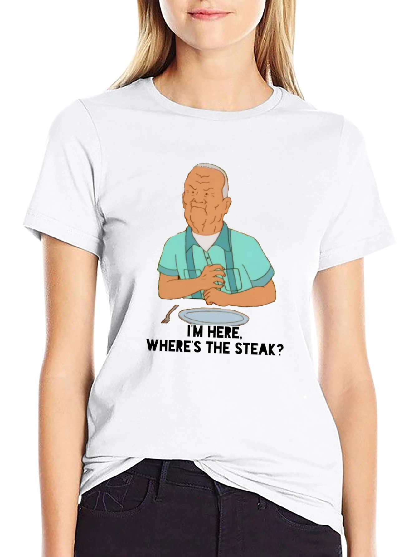 Wheres the Steak? Cartoon T-Shirt