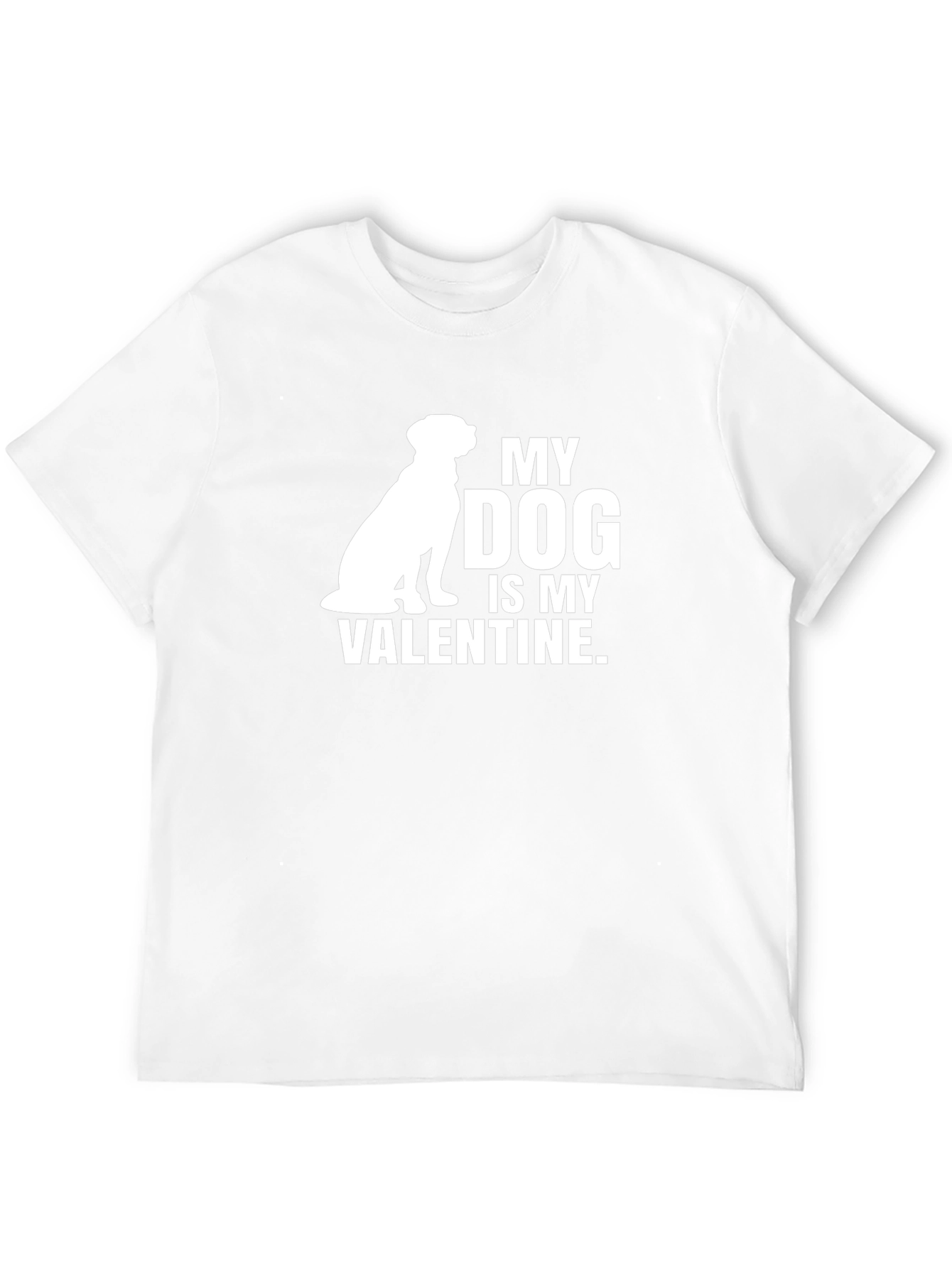 My Dog Is My Valentine T-Shirt - Black