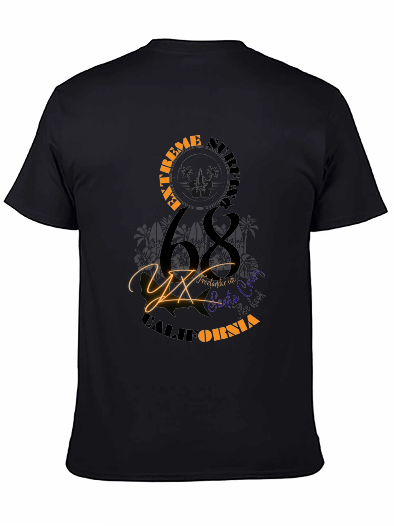 Extreme Surfing 68 California Graphic Tee