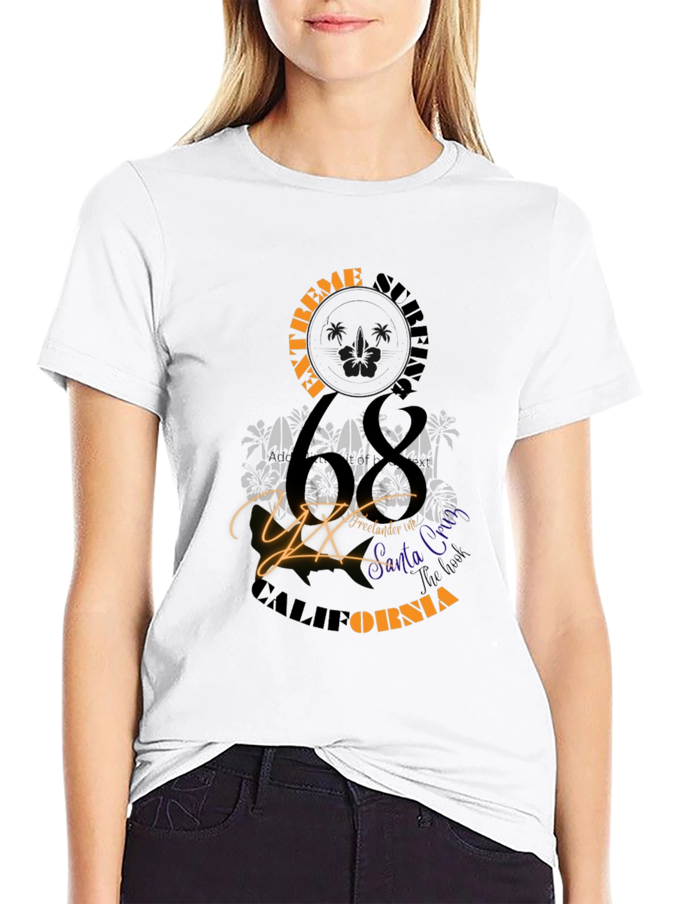 Extreme Surfing 68 California Graphic Tee