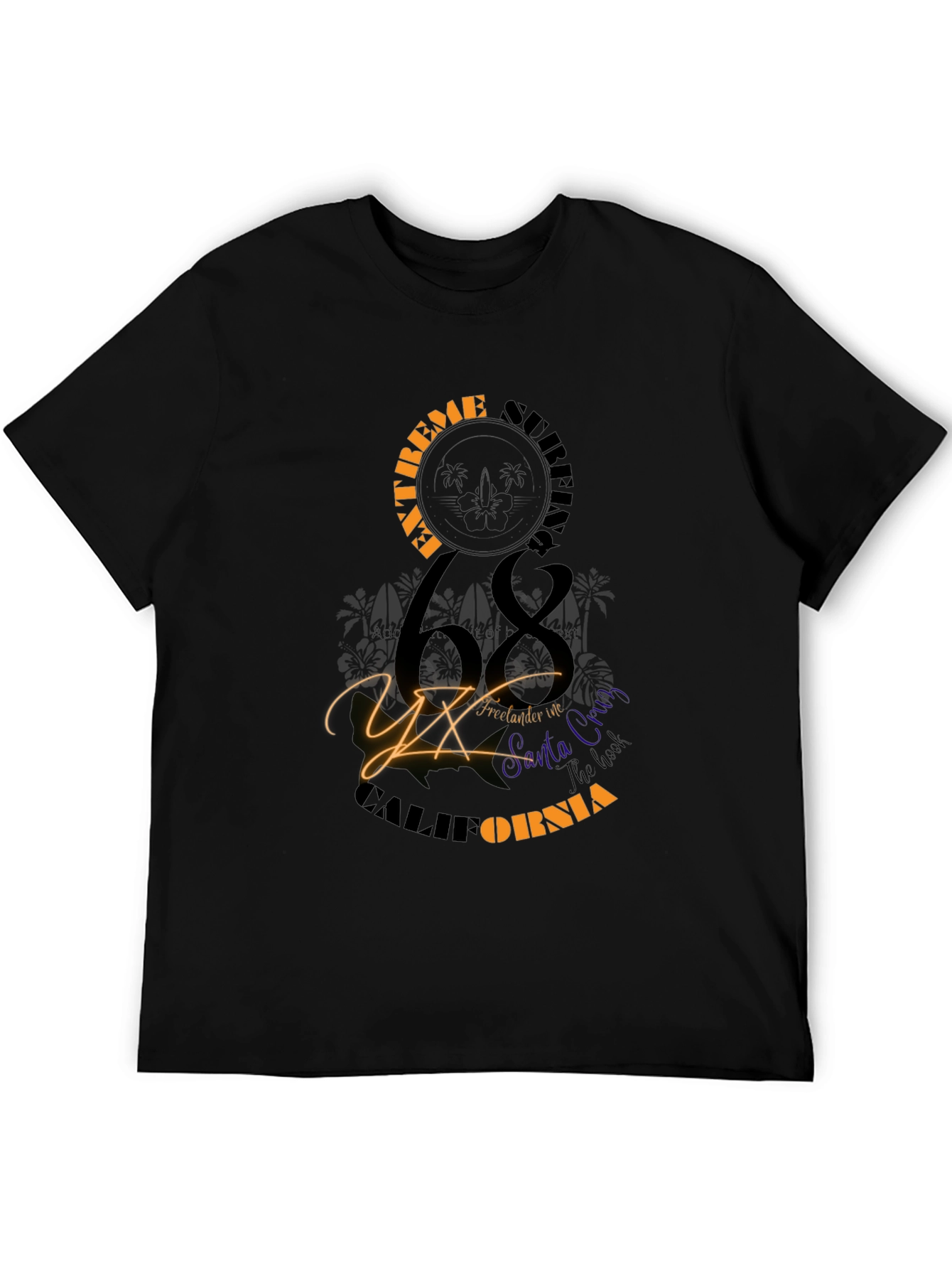 Extreme Surfing 68 California Graphic Tee