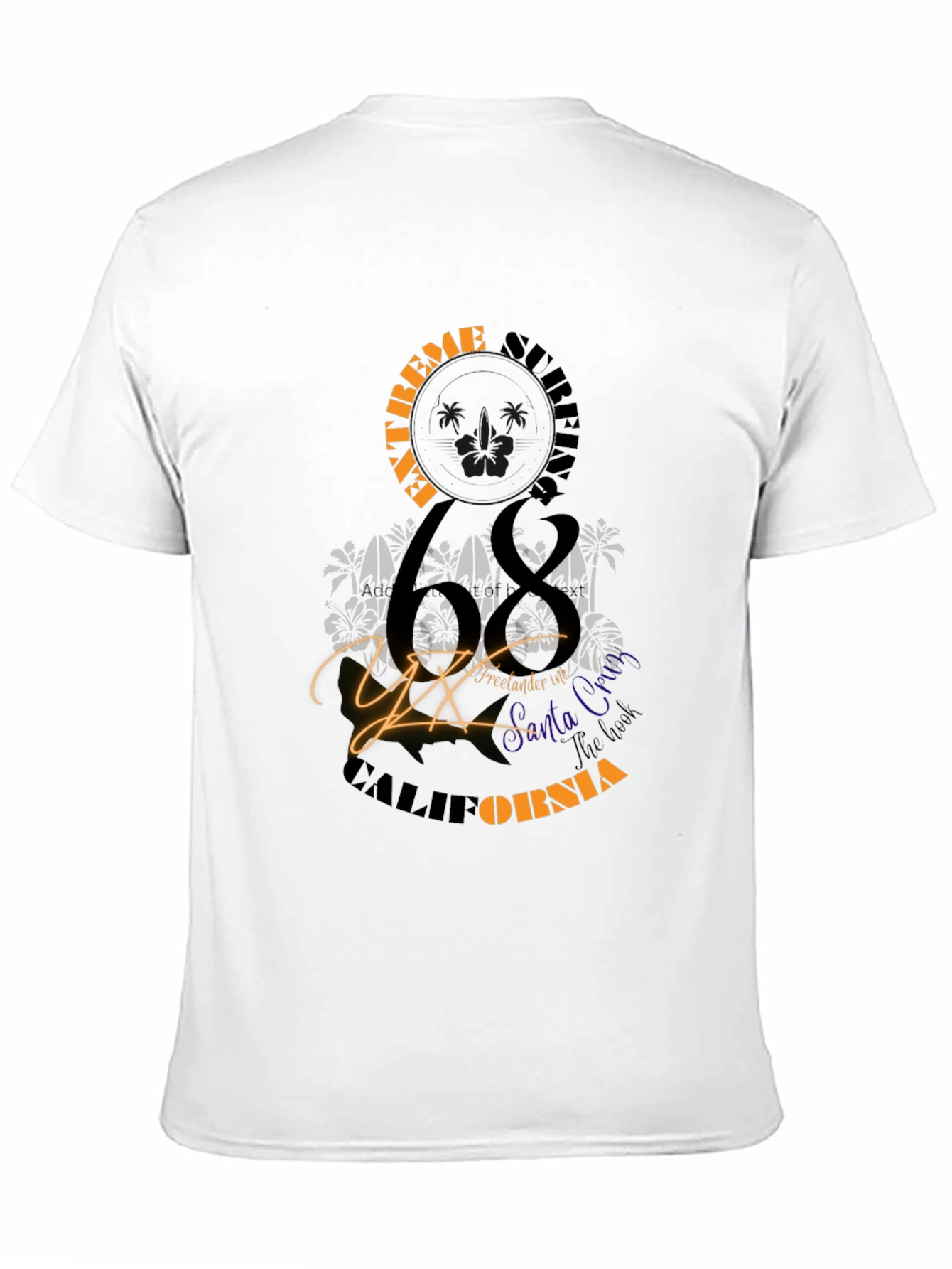 Extreme Surfing 68 California Graphic Tee