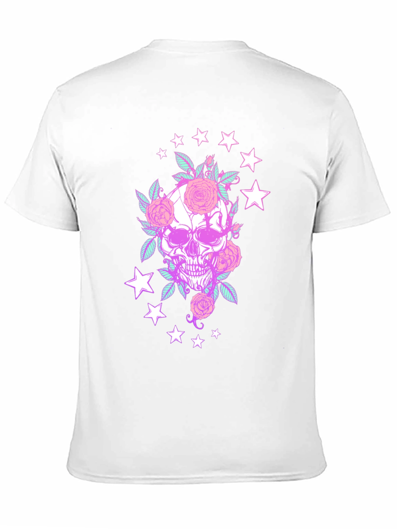 Skull & Roses Graphic Tee - Black T-Shirt