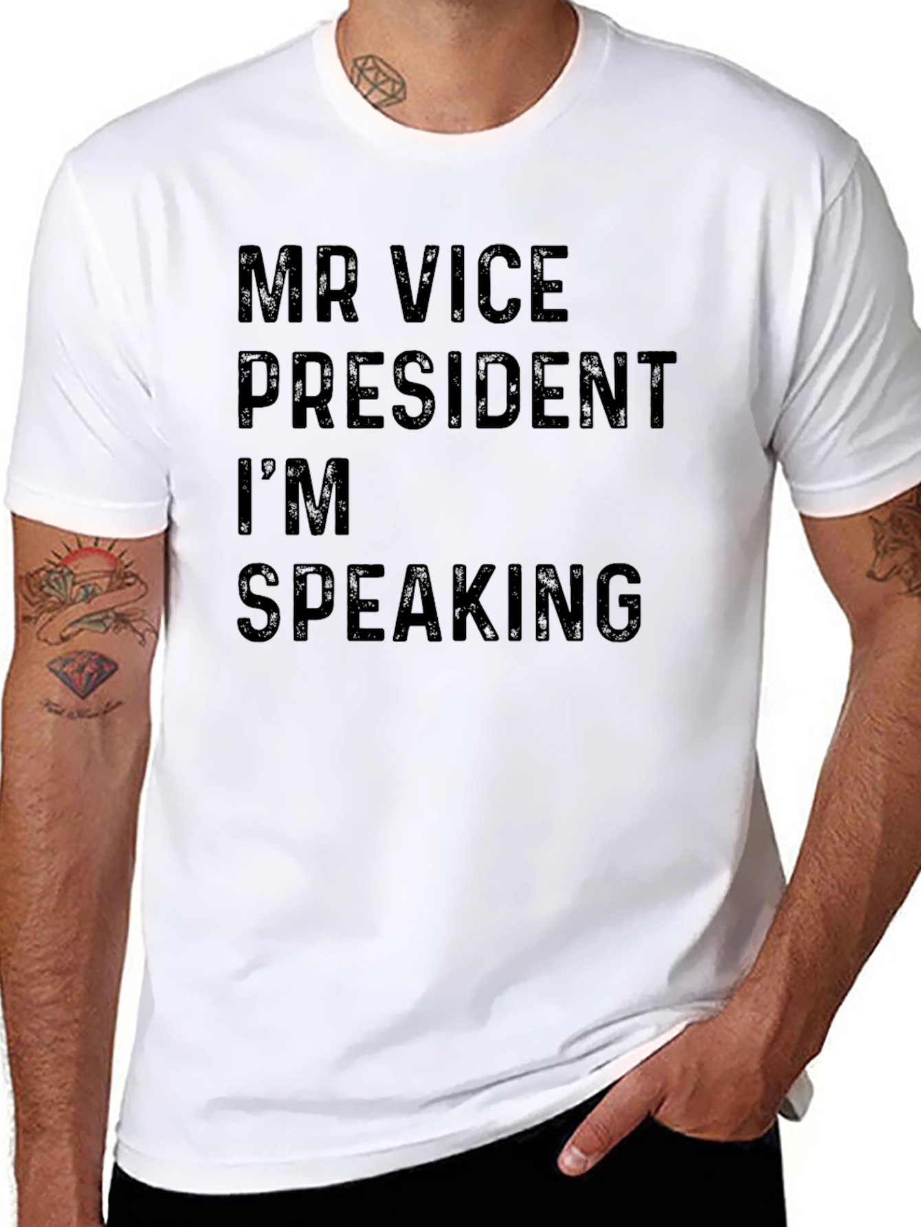 Mr Vice President Im Speaking Black T-Shirt