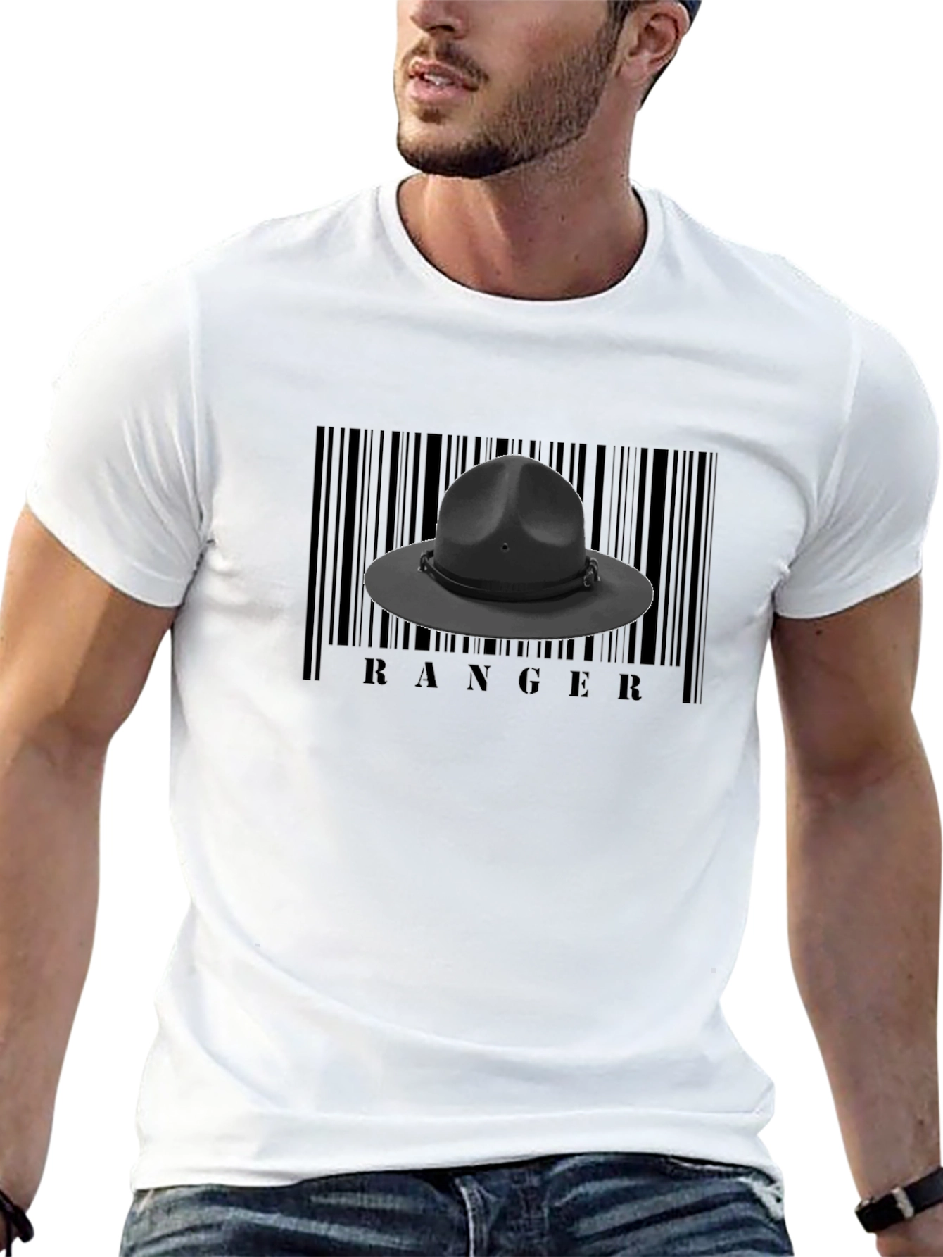Ranger Hat Barcode T-Shirt - Unisex