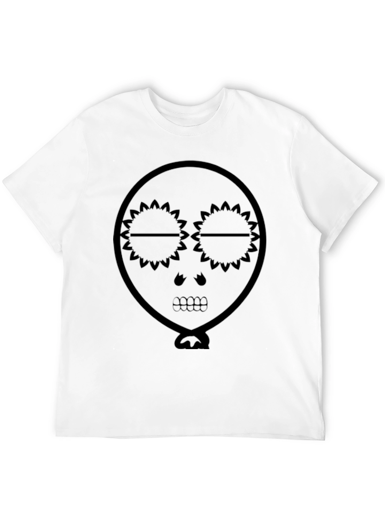 Skull Balloon Graphic Tee - Mens Black T-Shirt