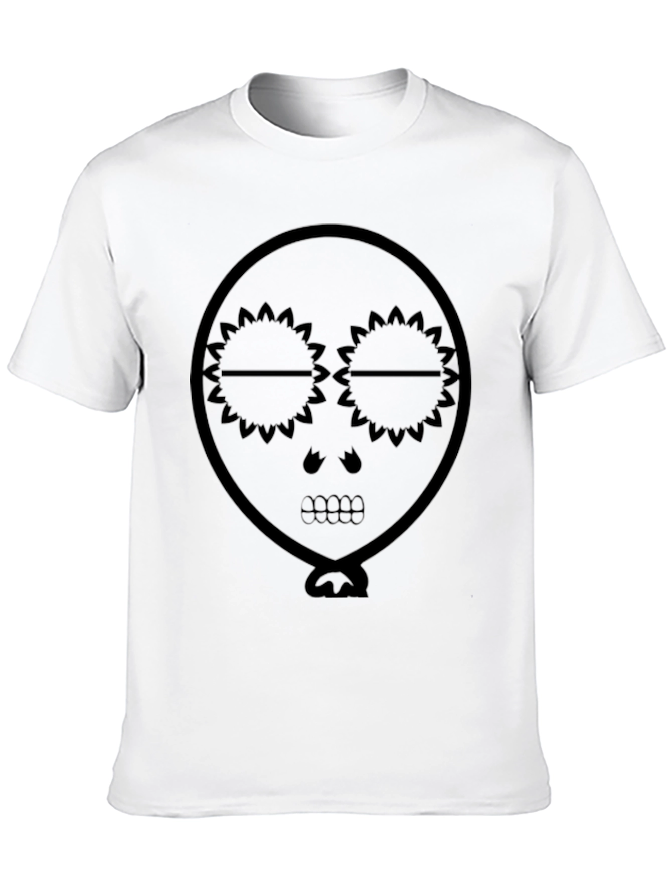 Skull Balloon Graphic Tee - Mens Black T-Shirt