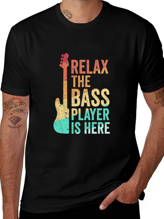 Relax Bass Player T-Shirt - Retro Design