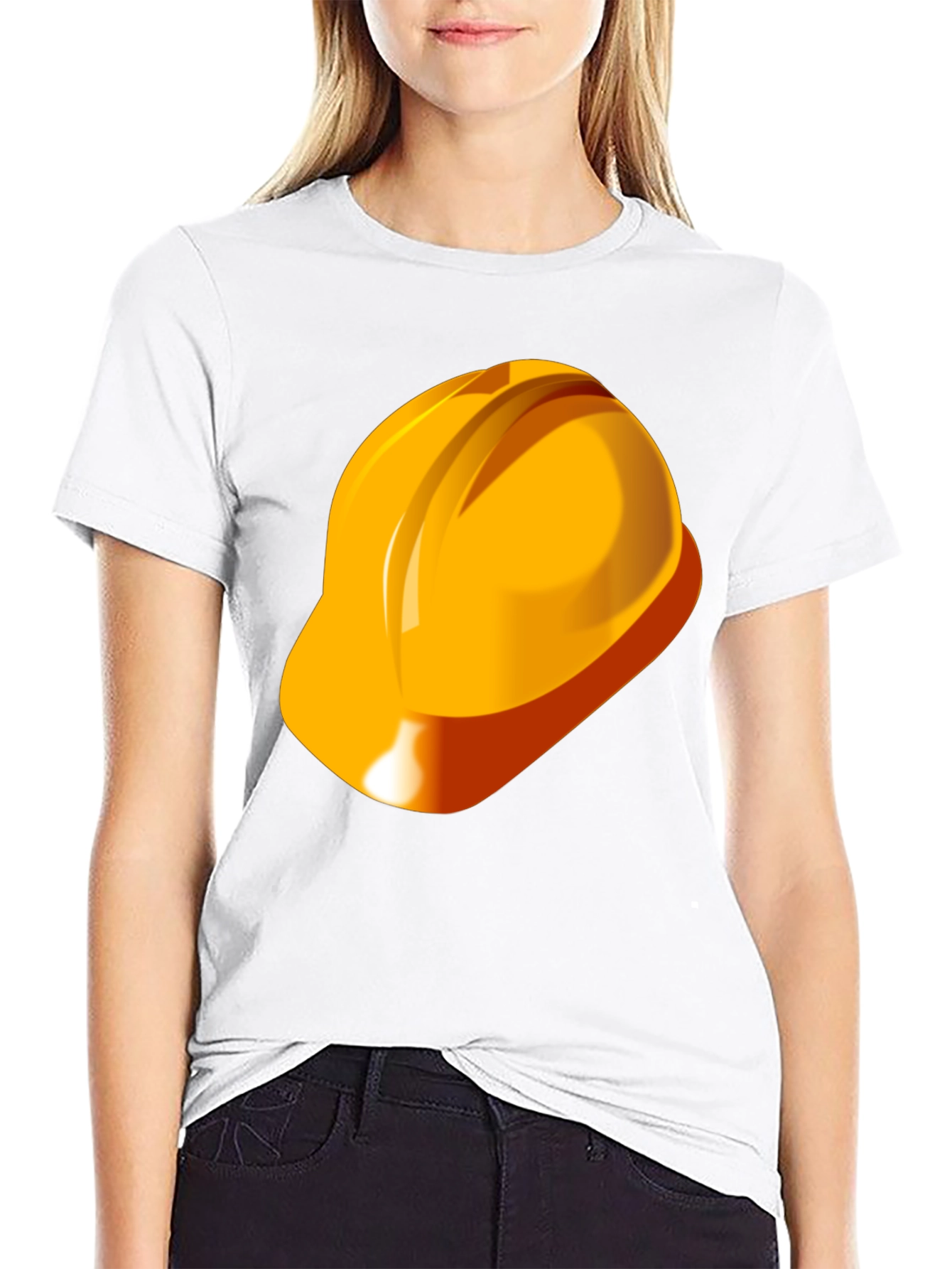 Construction Hard Hat Graphic T-Shirt