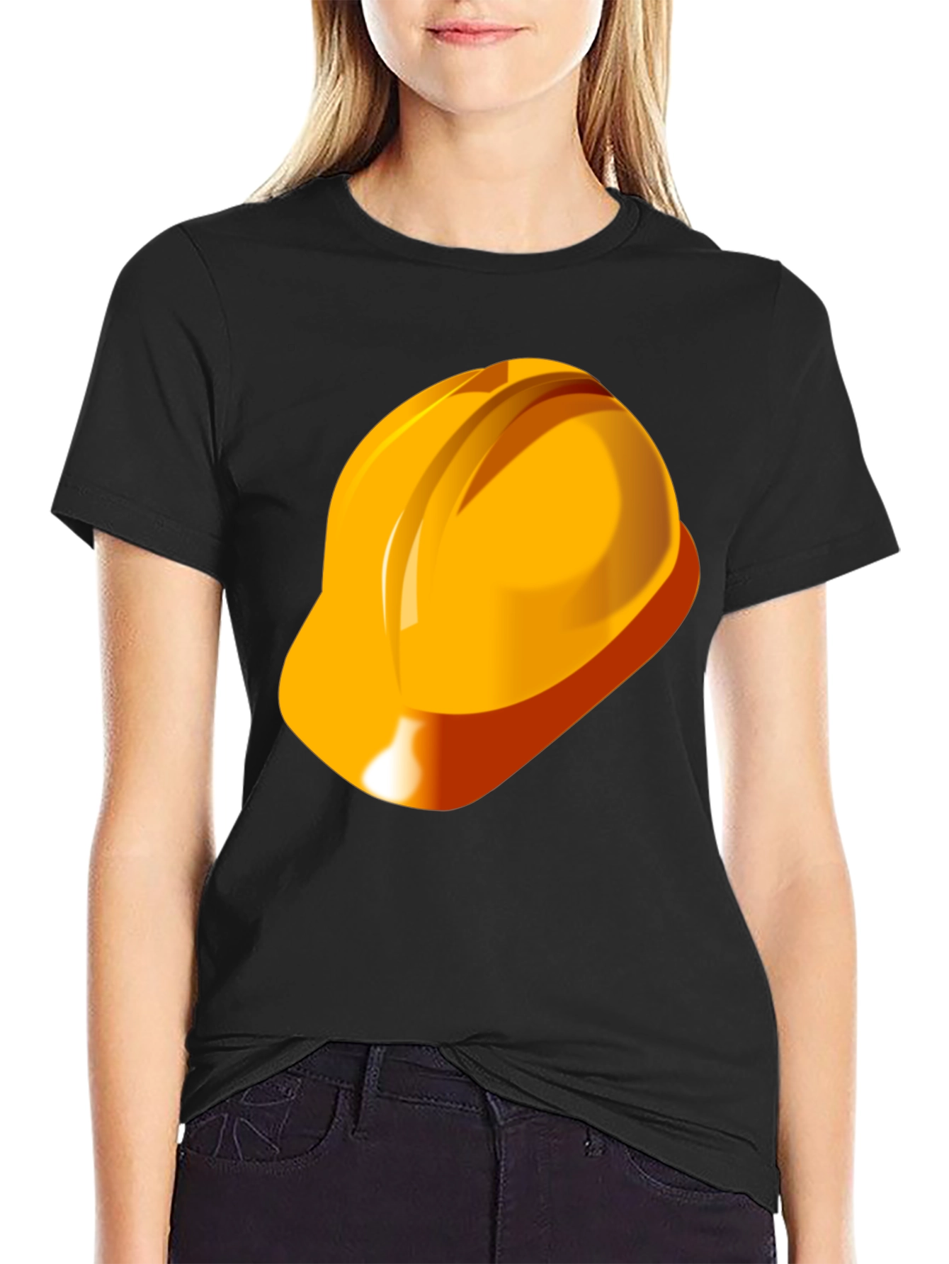 Construction Hard Hat Graphic T-Shirt
