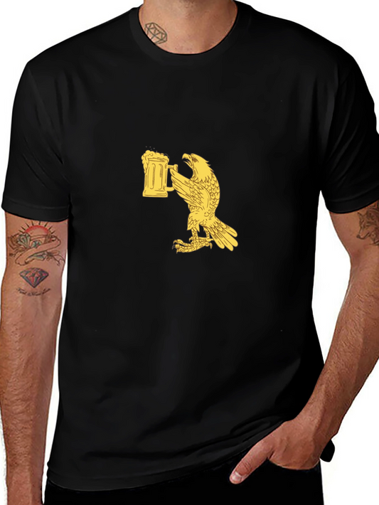 Eagle Beer Stein Graphic Tee - Black T-Shirt