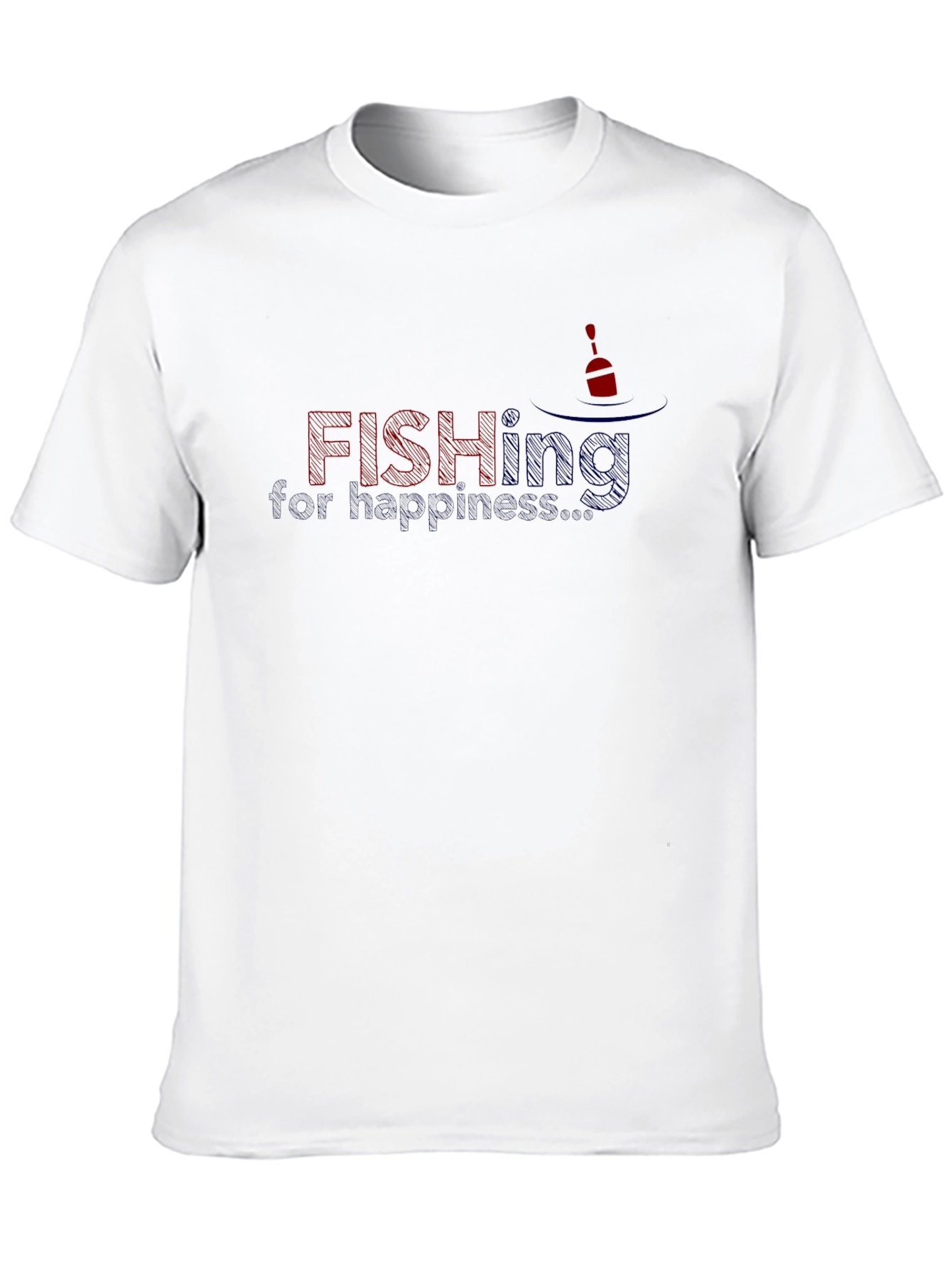 Fishing for Happiness Graphic T-Shirt