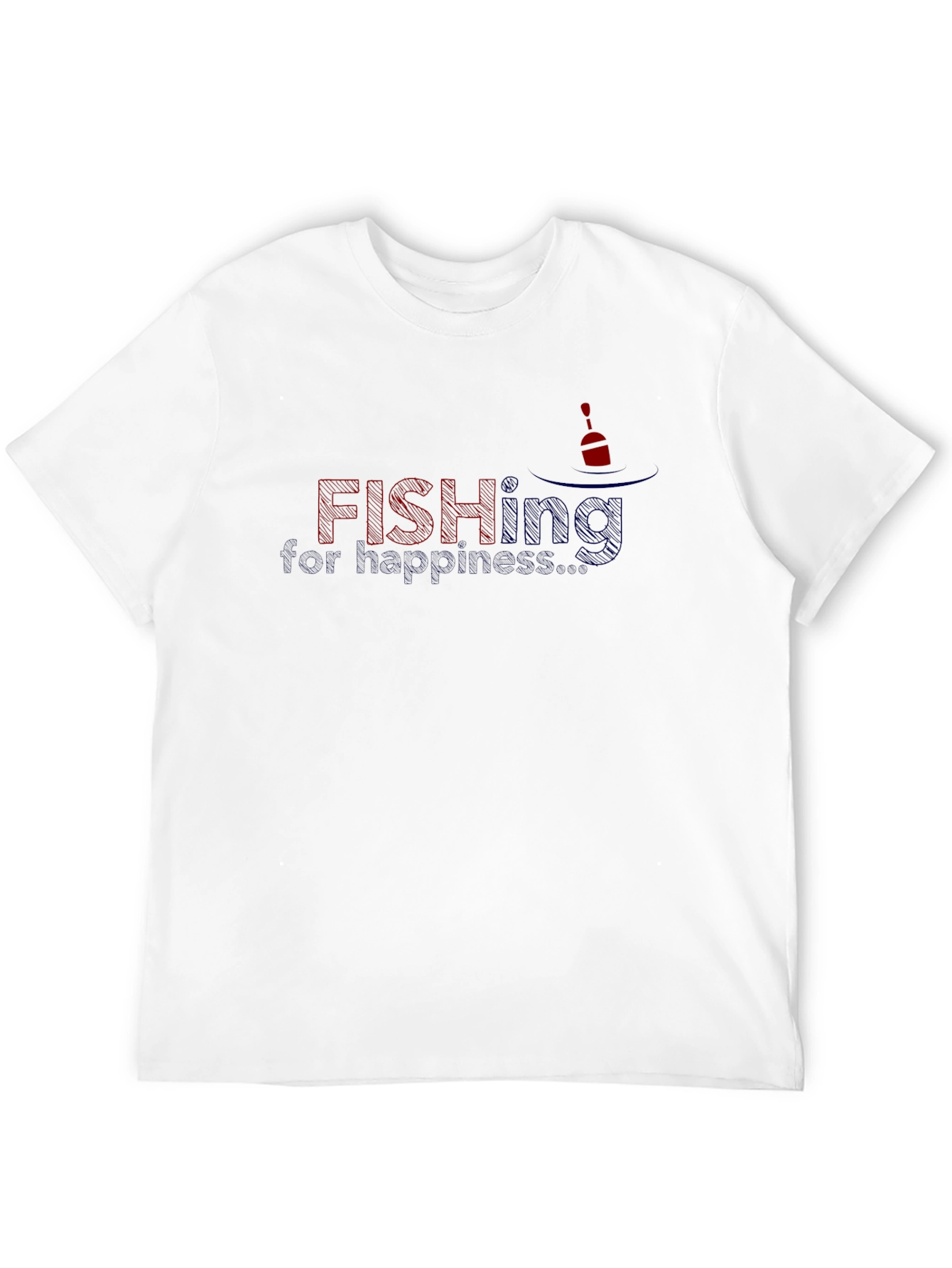 Fishing for Happiness Graphic T-Shirt