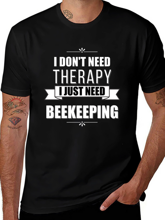Beekeeping Therapy T-Shirt - Black