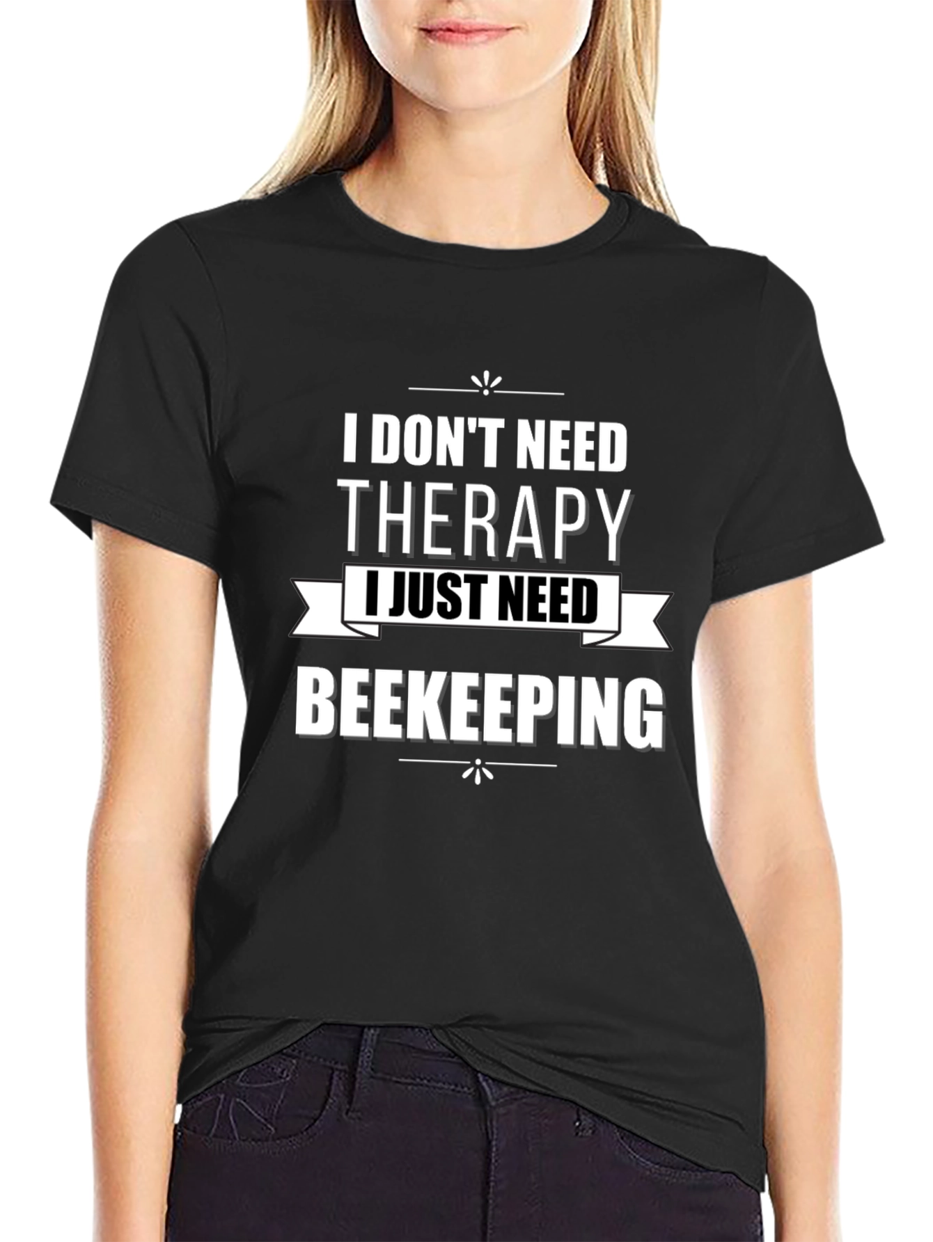 Beekeeping Therapy T-Shirt - Black