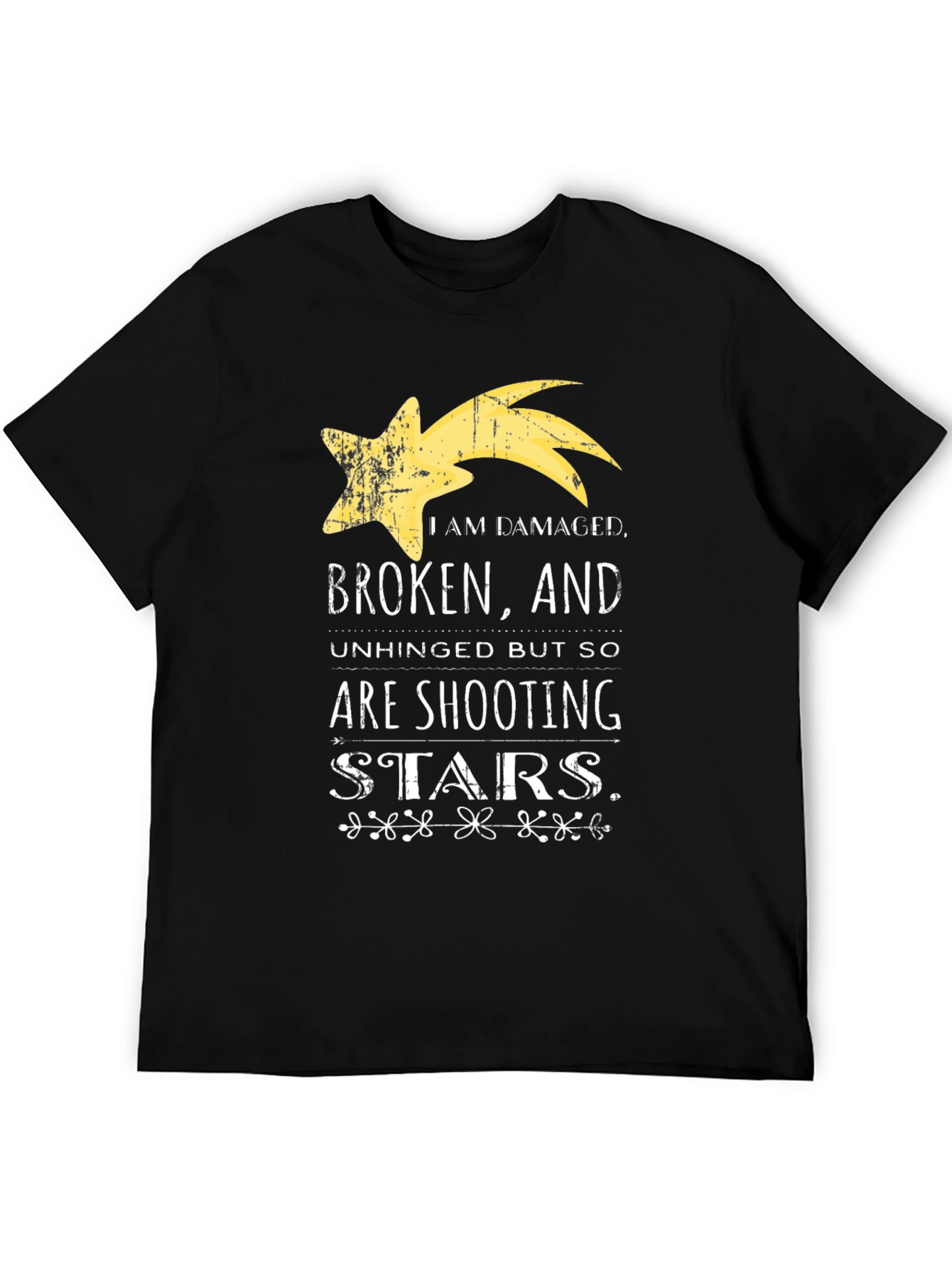 Damaged Shooting Star Graphic Tee - Unisex