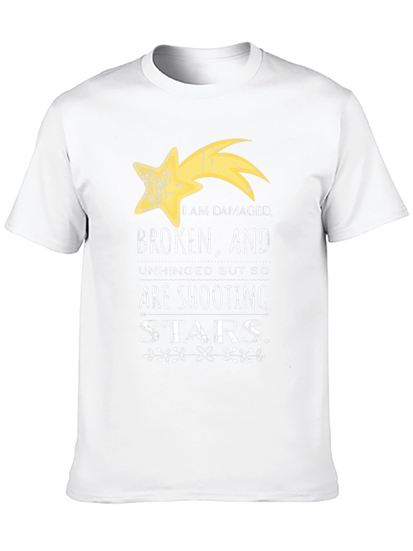 Damaged Shooting Star Graphic Tee - Unisex