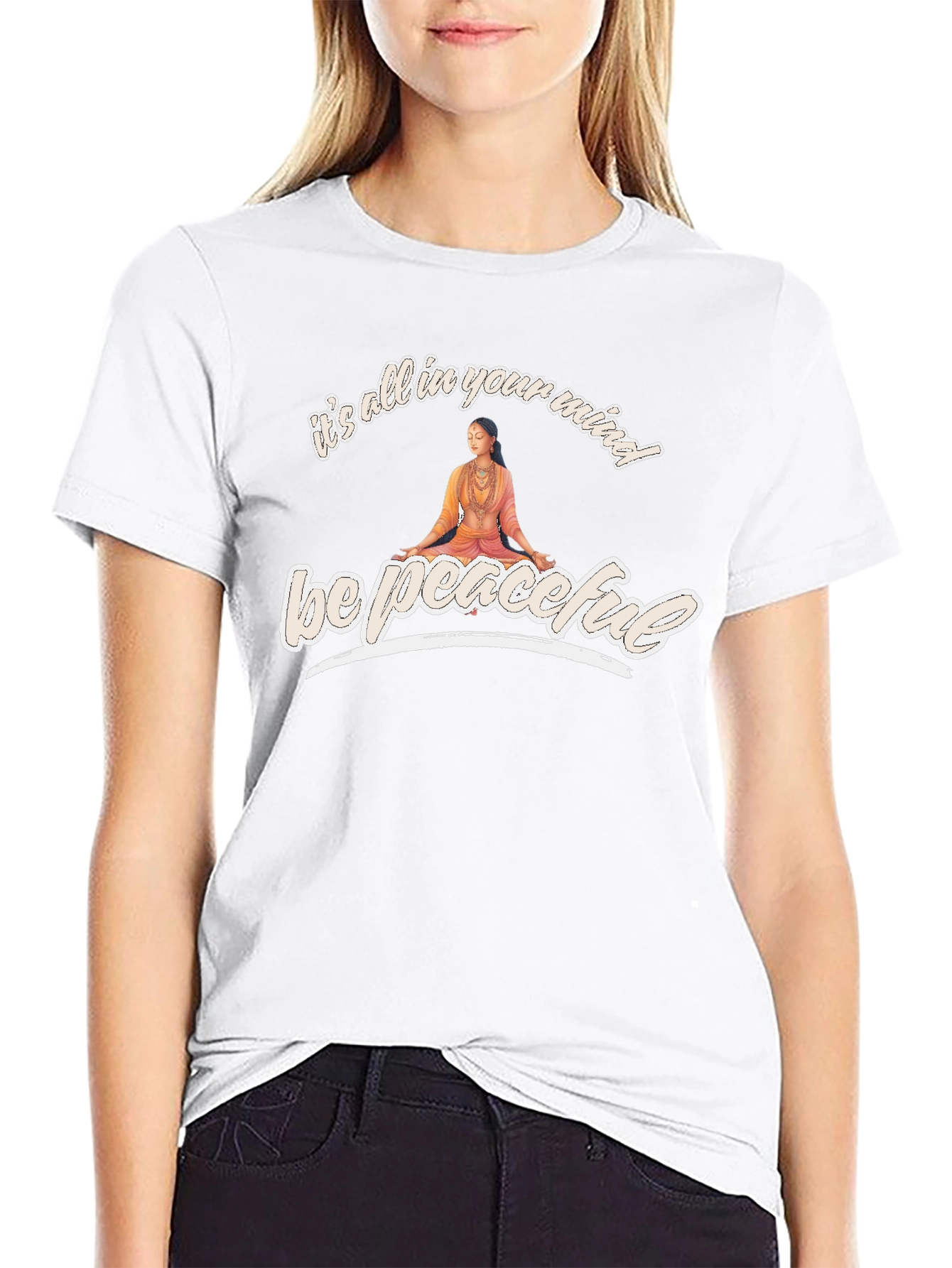 Be Peaceful T-Shirt - Mind Over Matter Yoga Tee