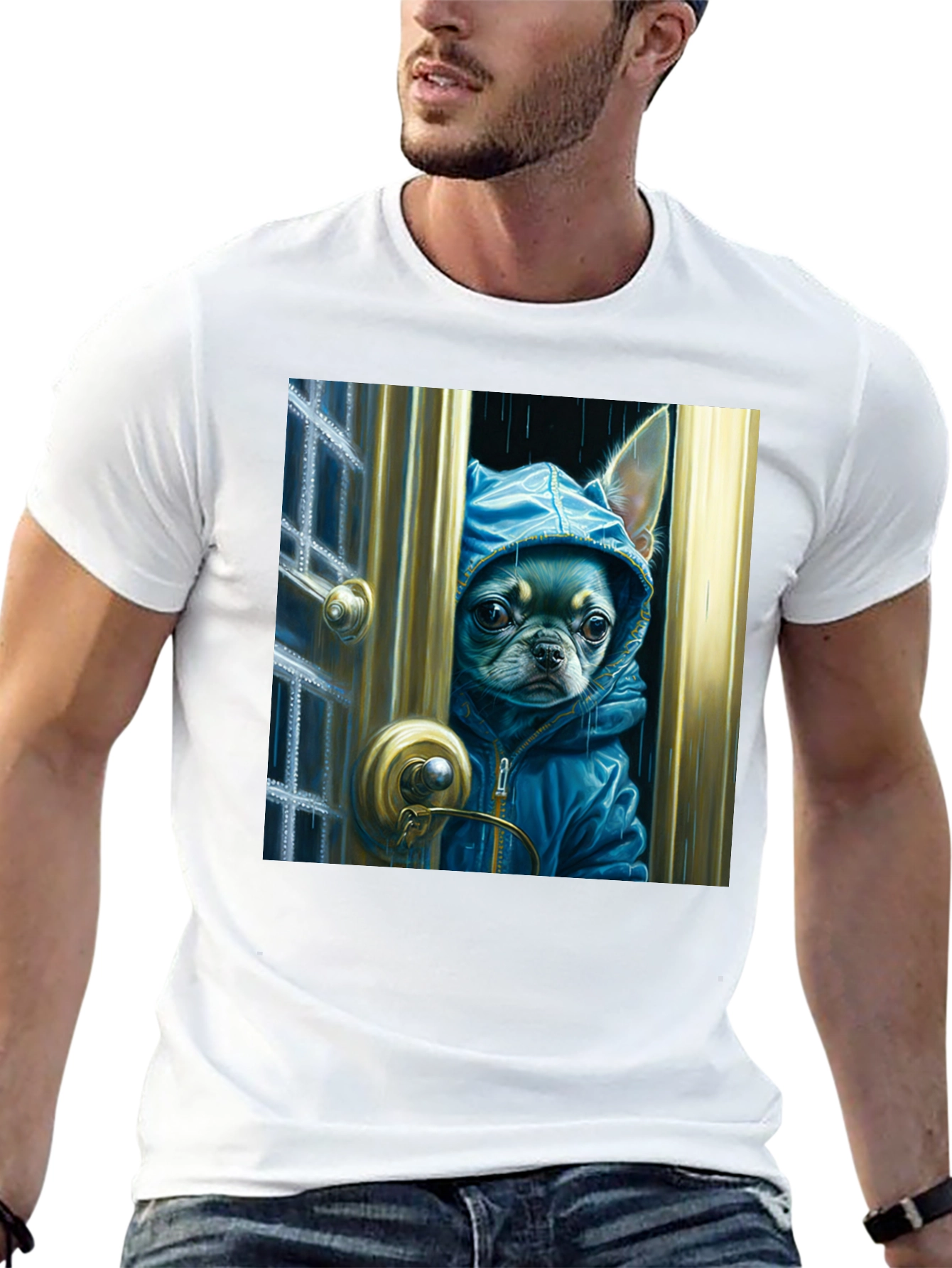 Chihuahua in Hoodie T-Shirt