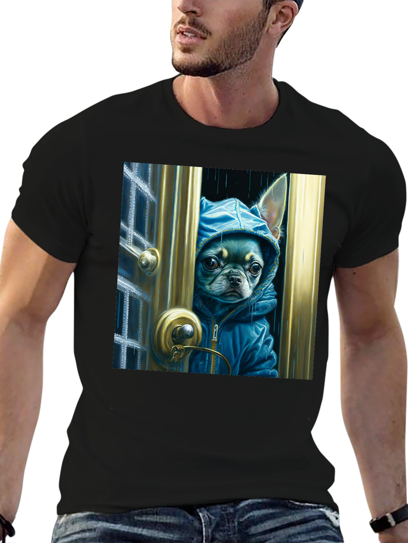 Chihuahua in Hoodie T-Shirt