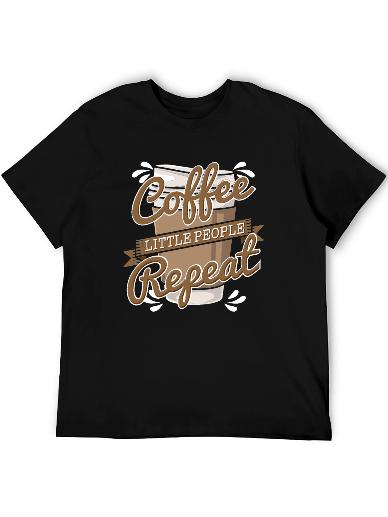 Coffee Little People Repeat Graphic Tee