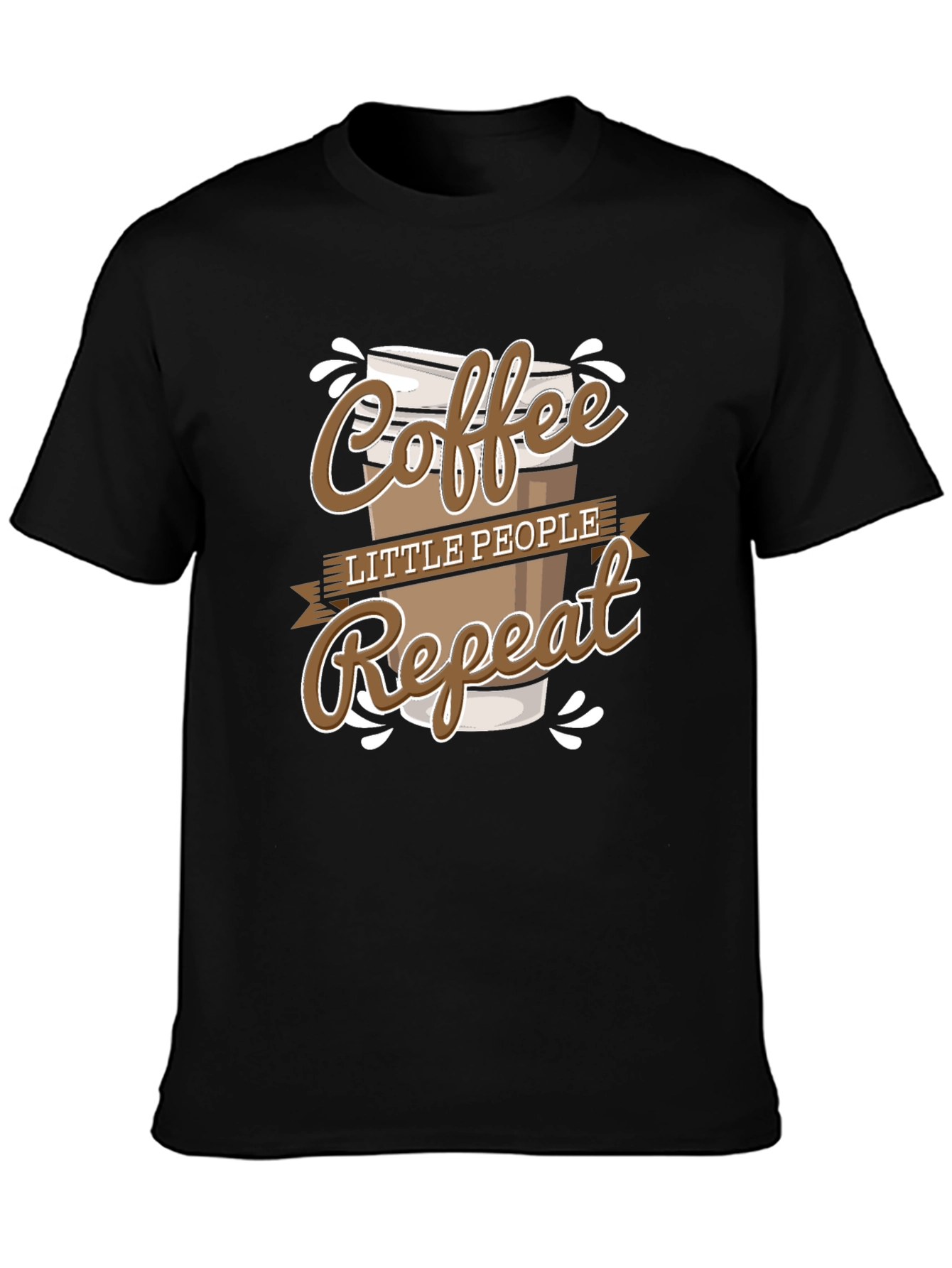 Coffee Little People Repeat Graphic Tee
