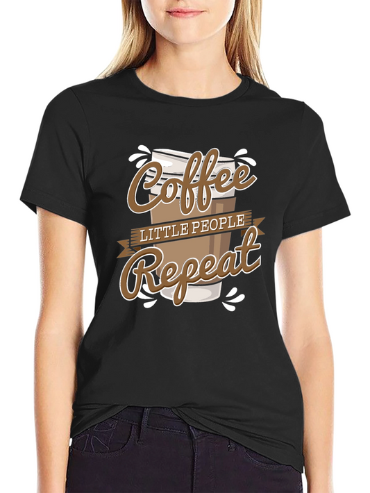 Coffee Little People Repeat Graphic Tee