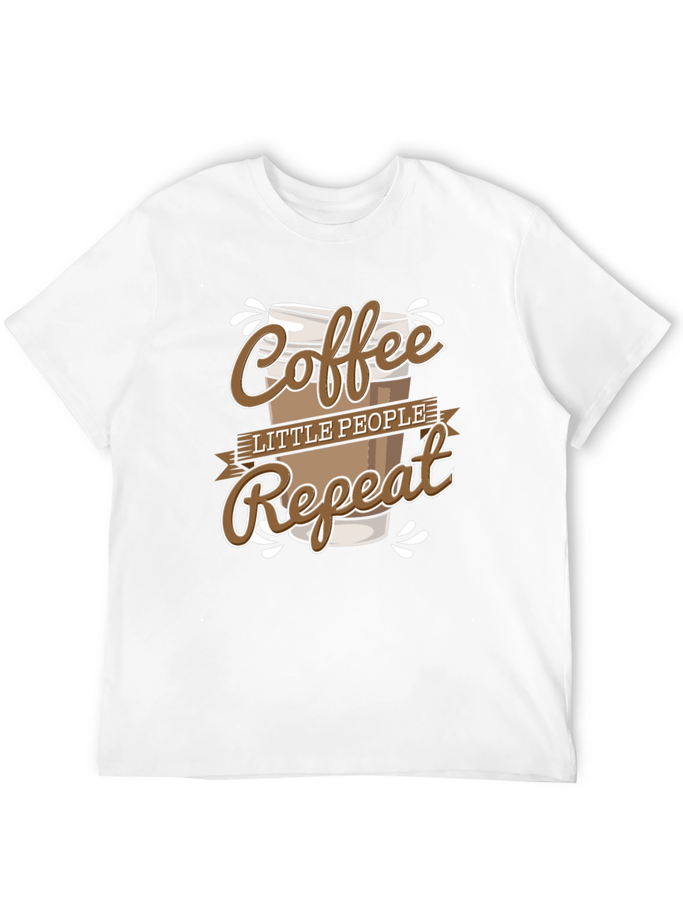 Coffee Little People Repeat Graphic Tee