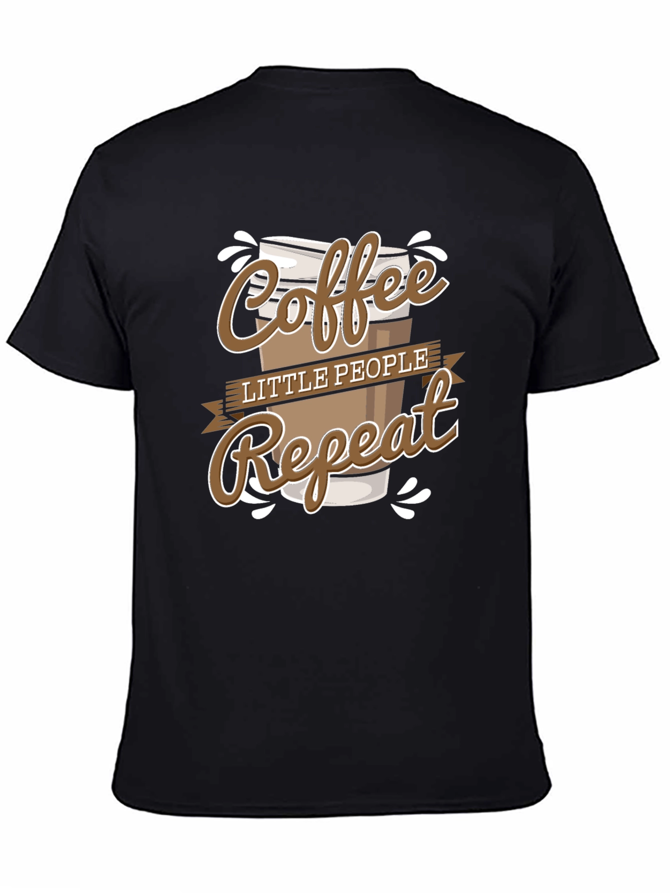 Coffee Little People Repeat Graphic Tee