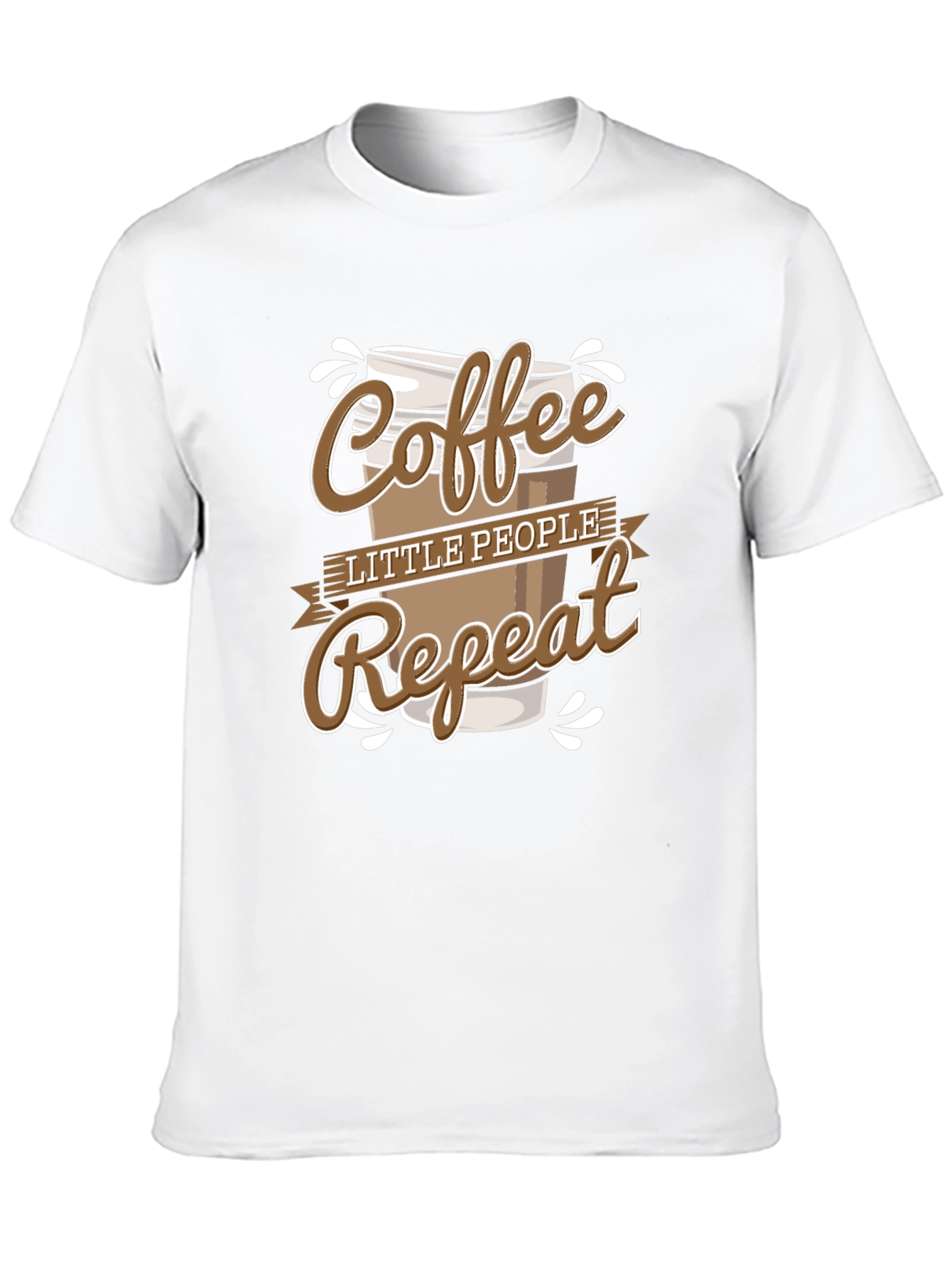 Coffee Little People Repeat Graphic Tee