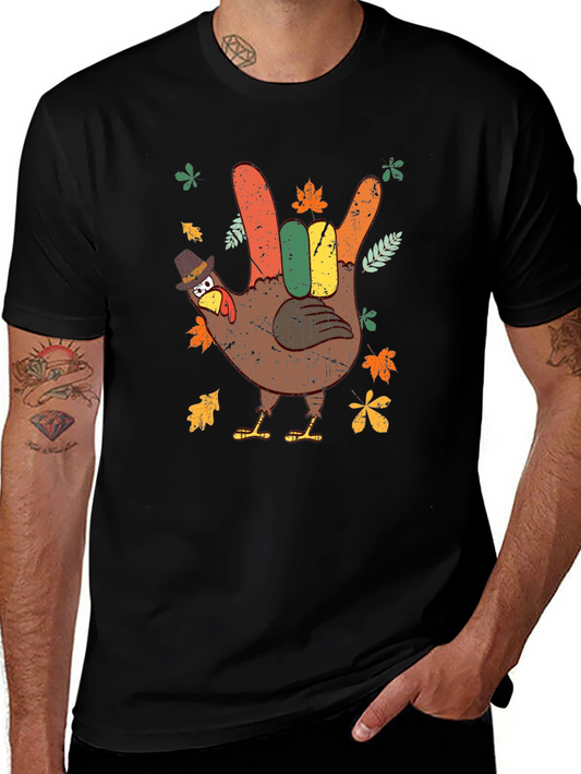 Thanksgiving Turkey Hand Sign T-Shirt