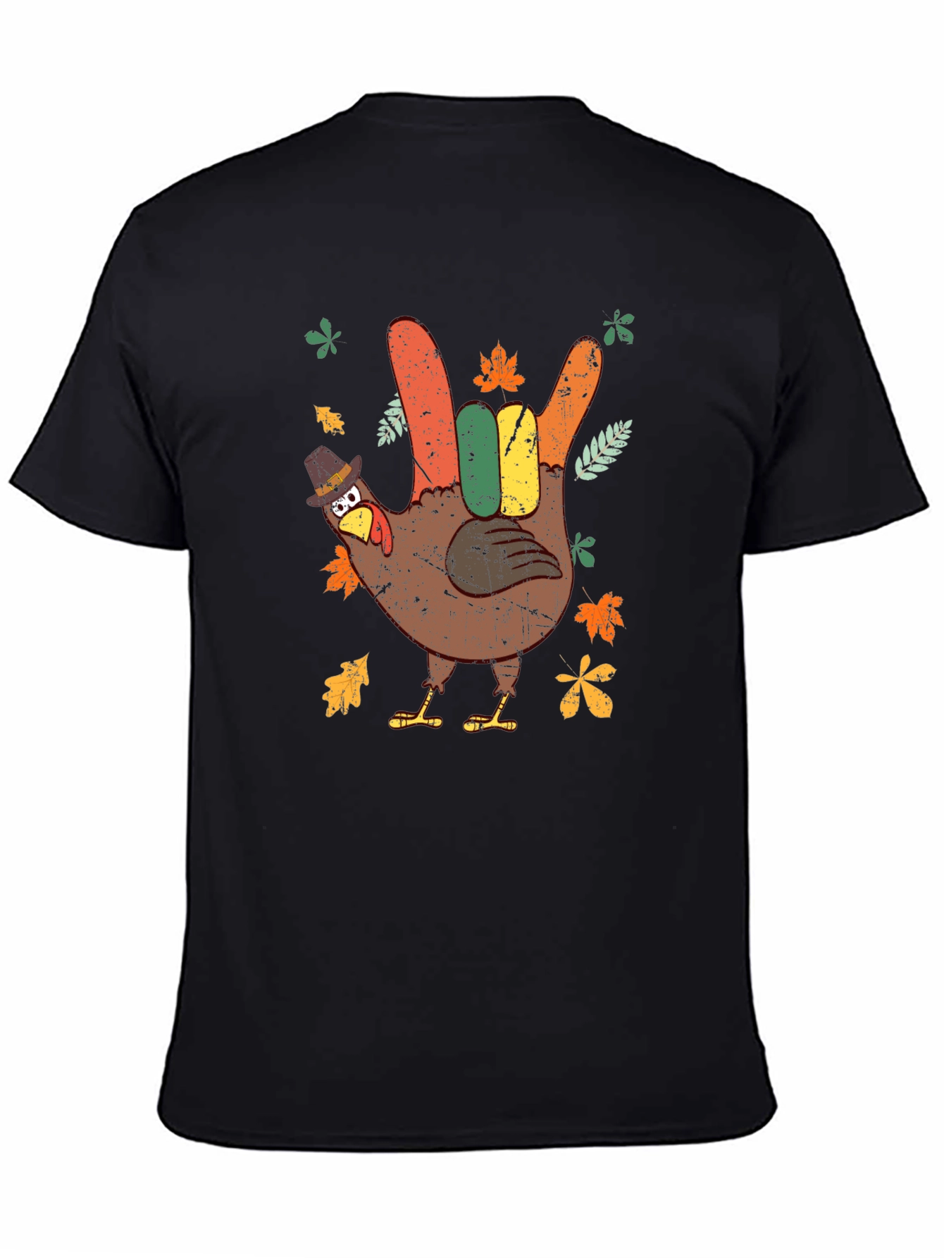 Thanksgiving Turkey Hand Sign T-Shirt