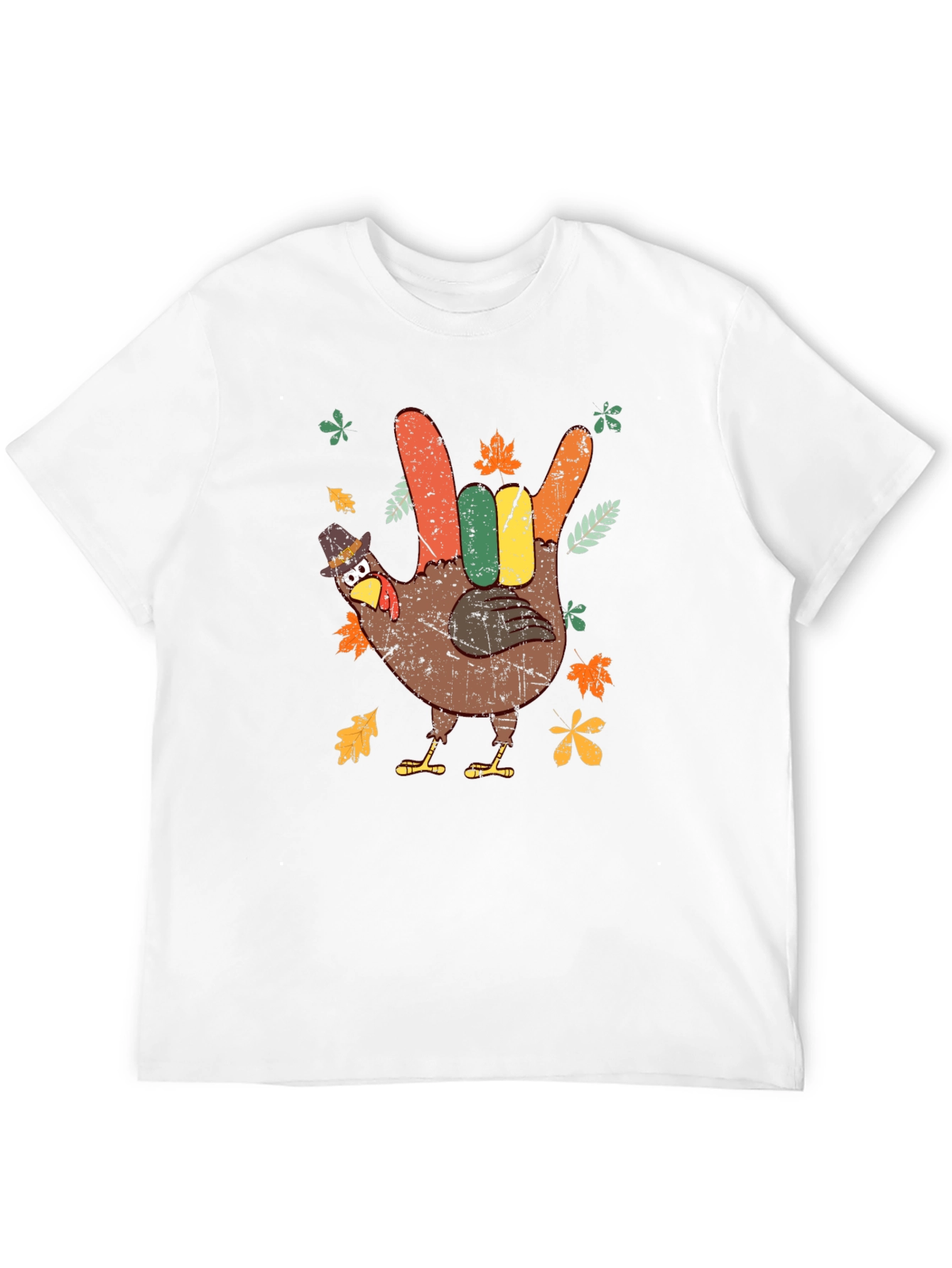 Thanksgiving Turkey Hand Sign T-Shirt