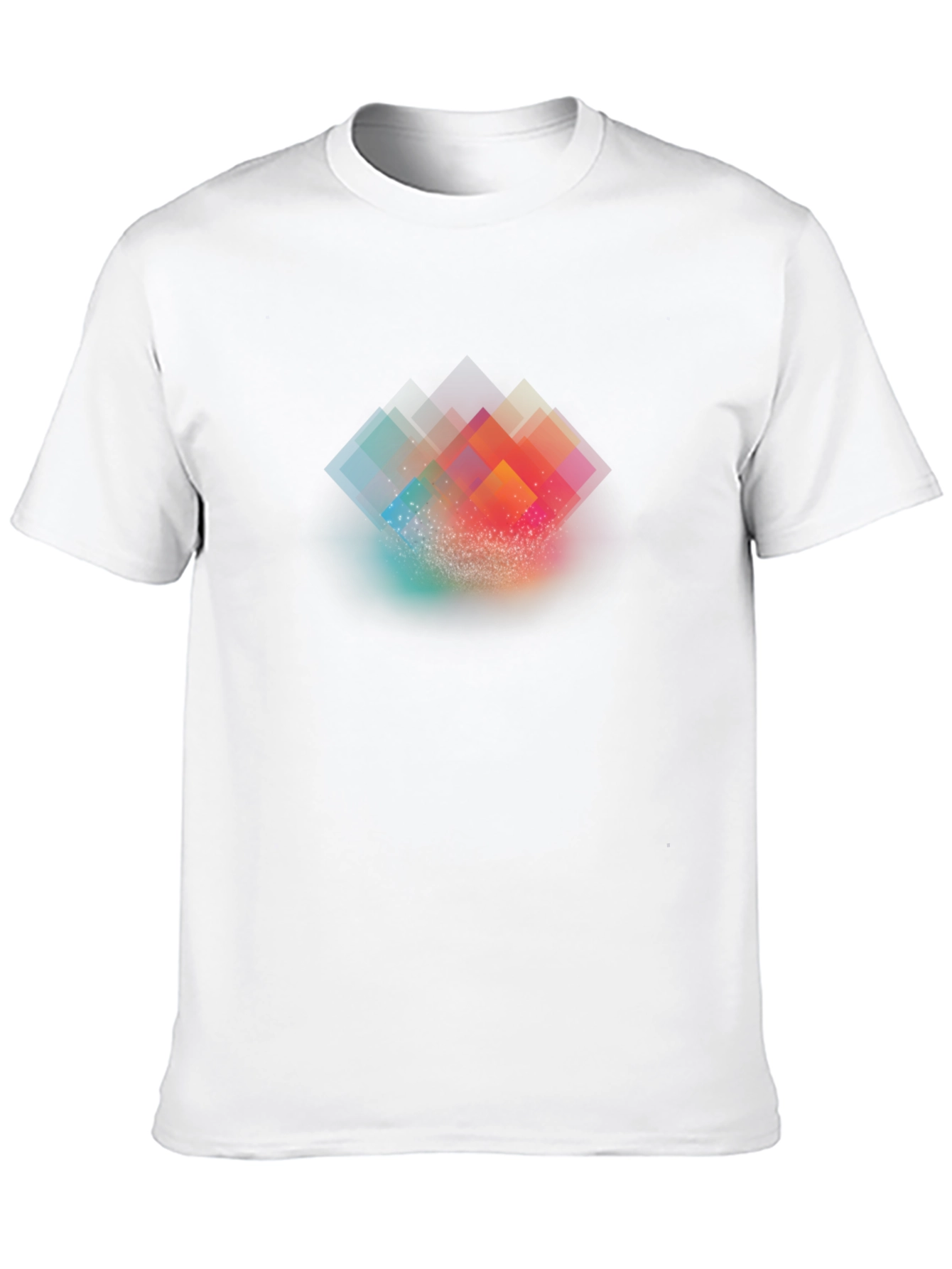Abstract Geometric Black T-Shirt