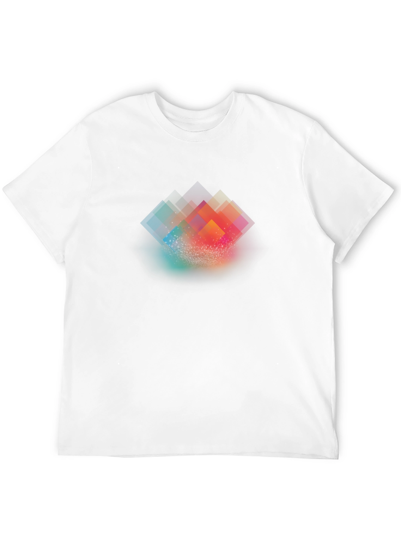 Abstract Geometric Black T-Shirt